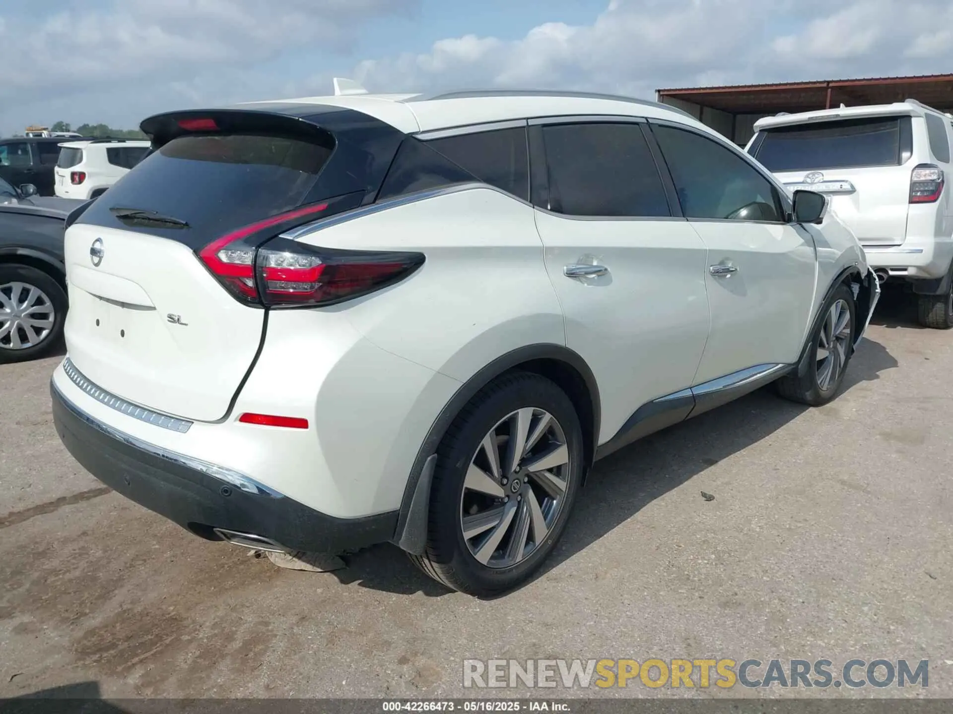 4 fotografías del automóvil dañado 5N1AZ2CJXMC132466 NISSAN MURANO 2021