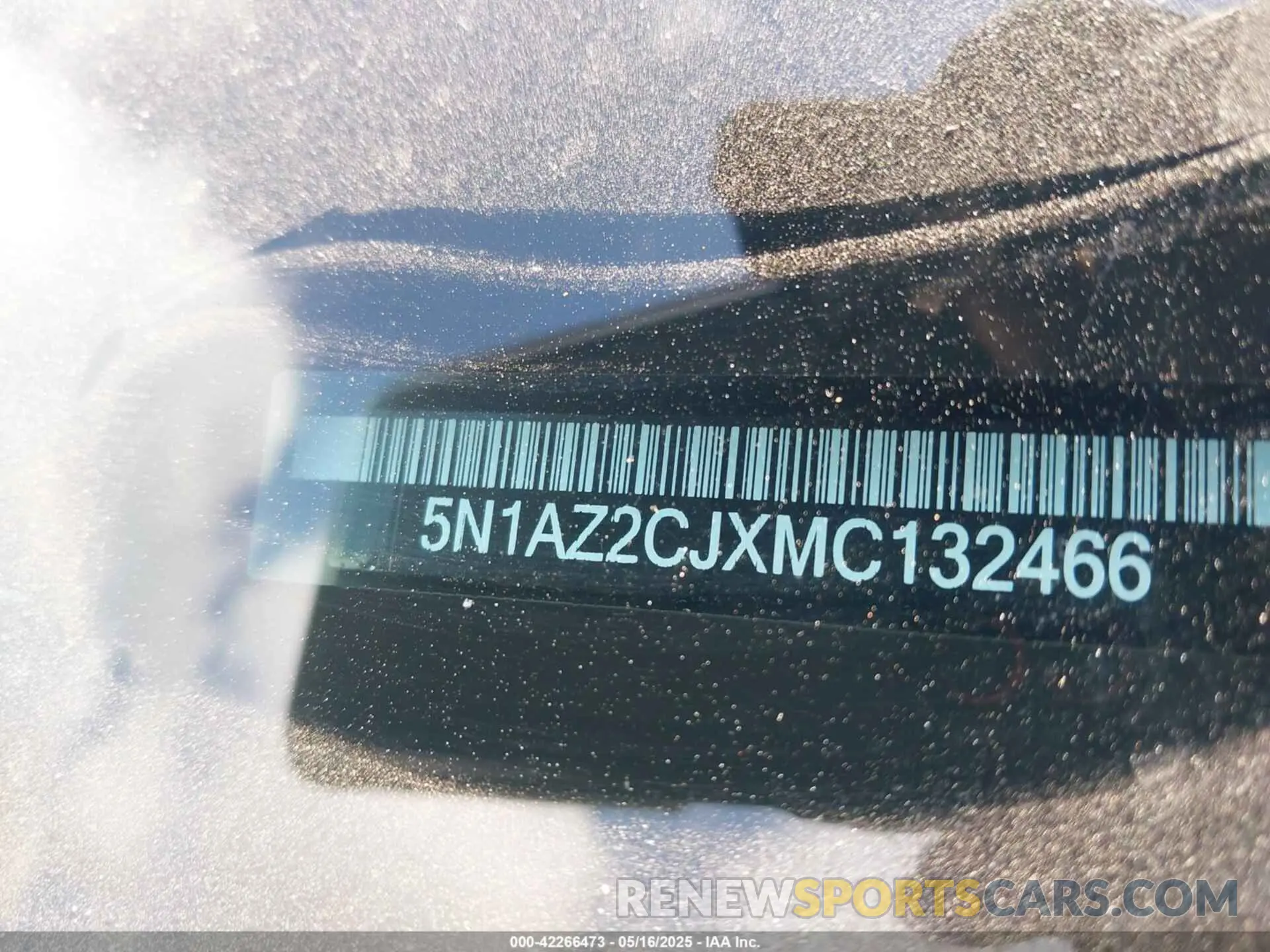9 fotografías del automóvil dañado 5N1AZ2CJXMC132466 NISSAN MURANO 2021