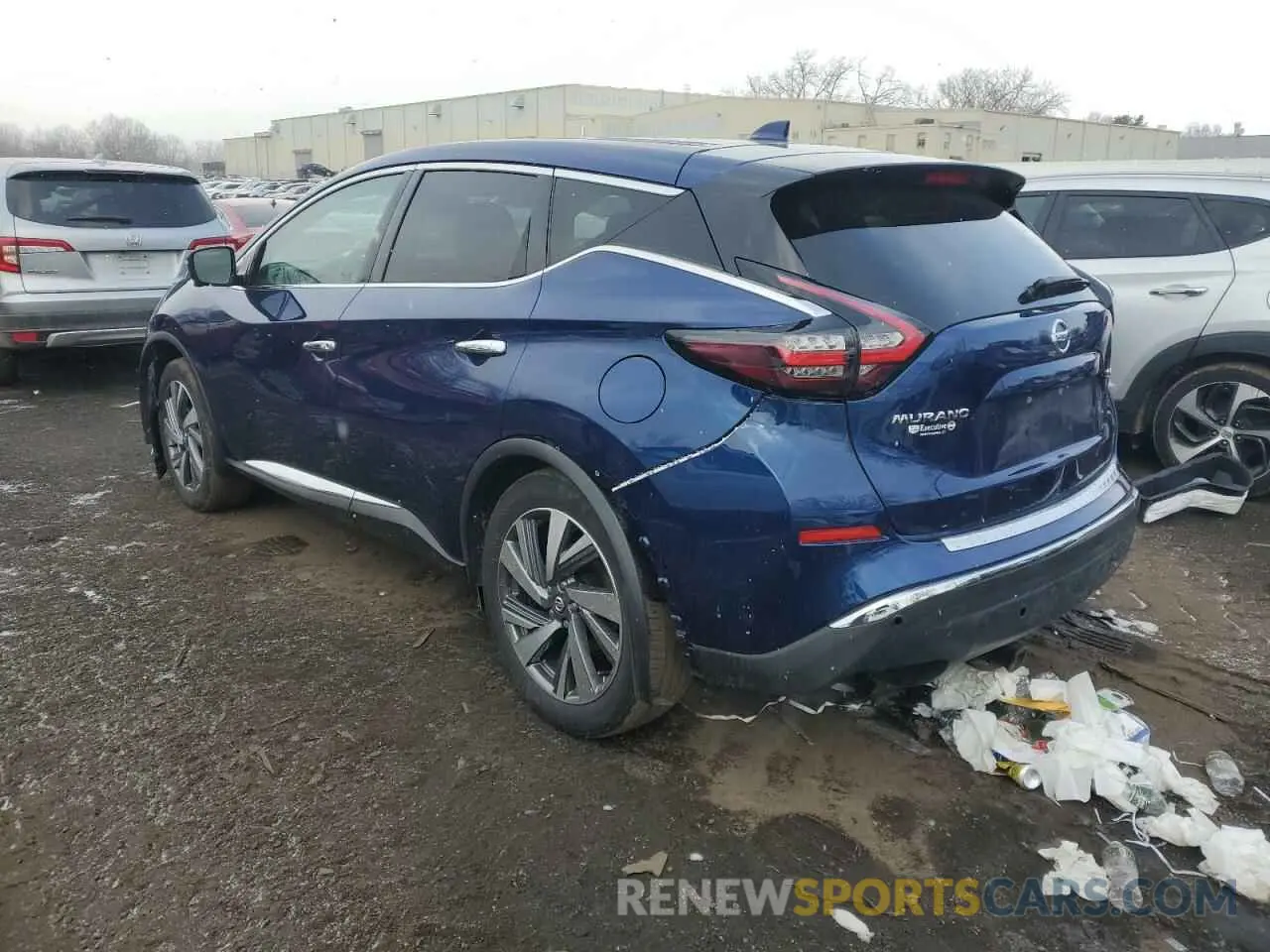 2 fotografías del automóvil dañado 5N1AZ2CS3MC121379 NISSAN MURANO 2021