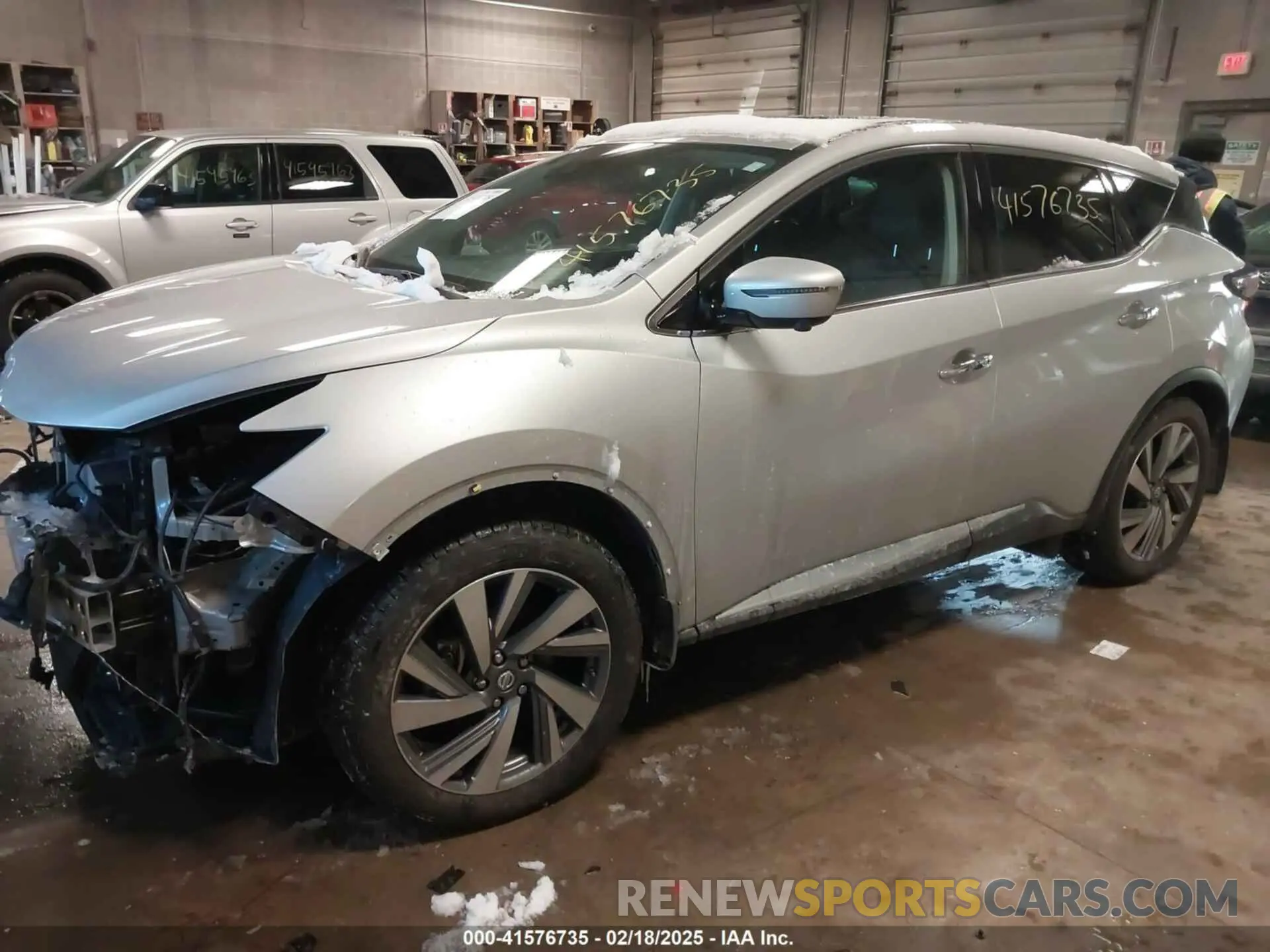 2 fotografías del automóvil dañado 5N1AZ2CS3MC142054 NISSAN MURANO 2021