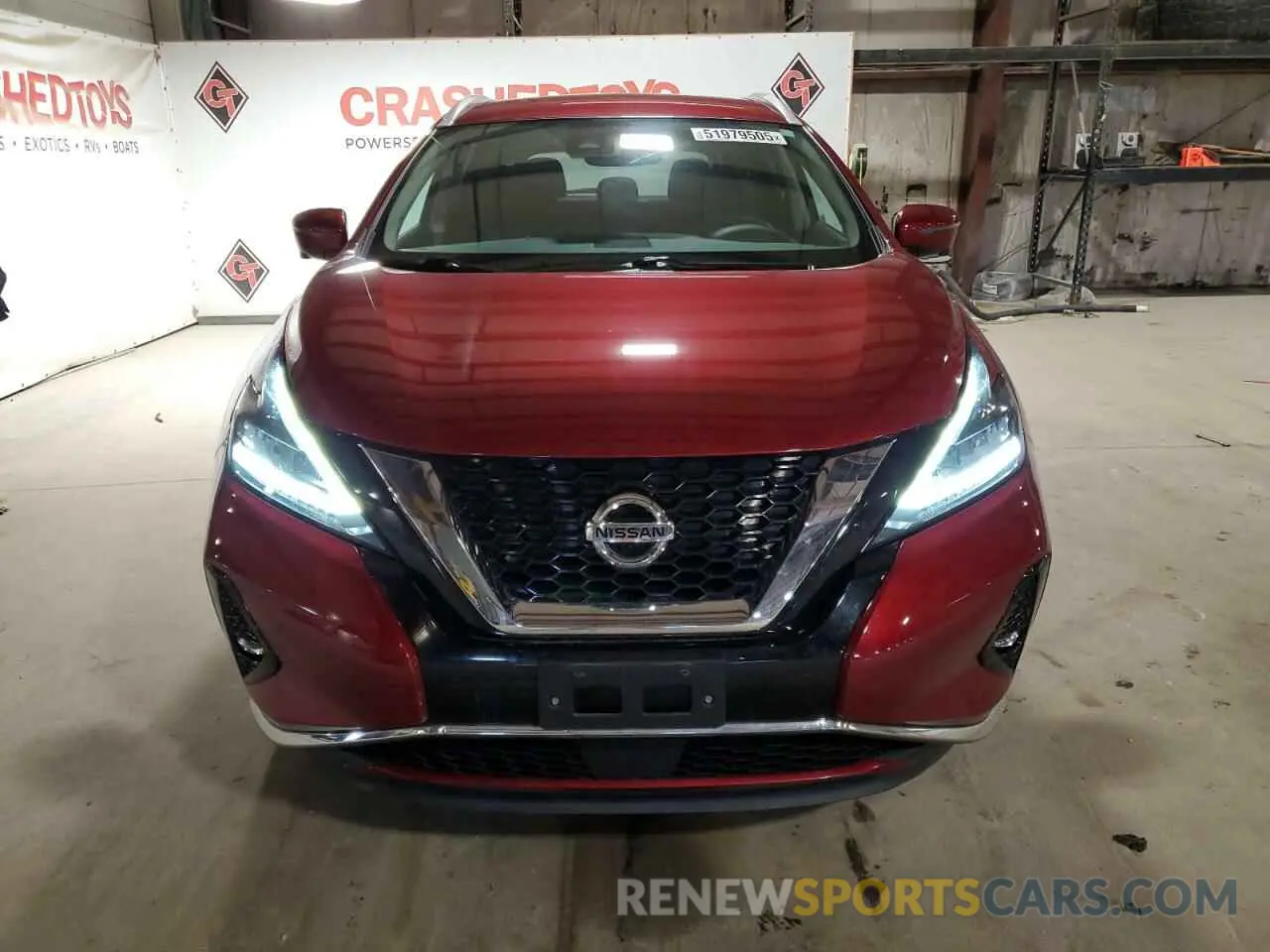 5 fotografías del automóvil dañado 5N1AZ2CS6MC127547 NISSAN MURANO 2021