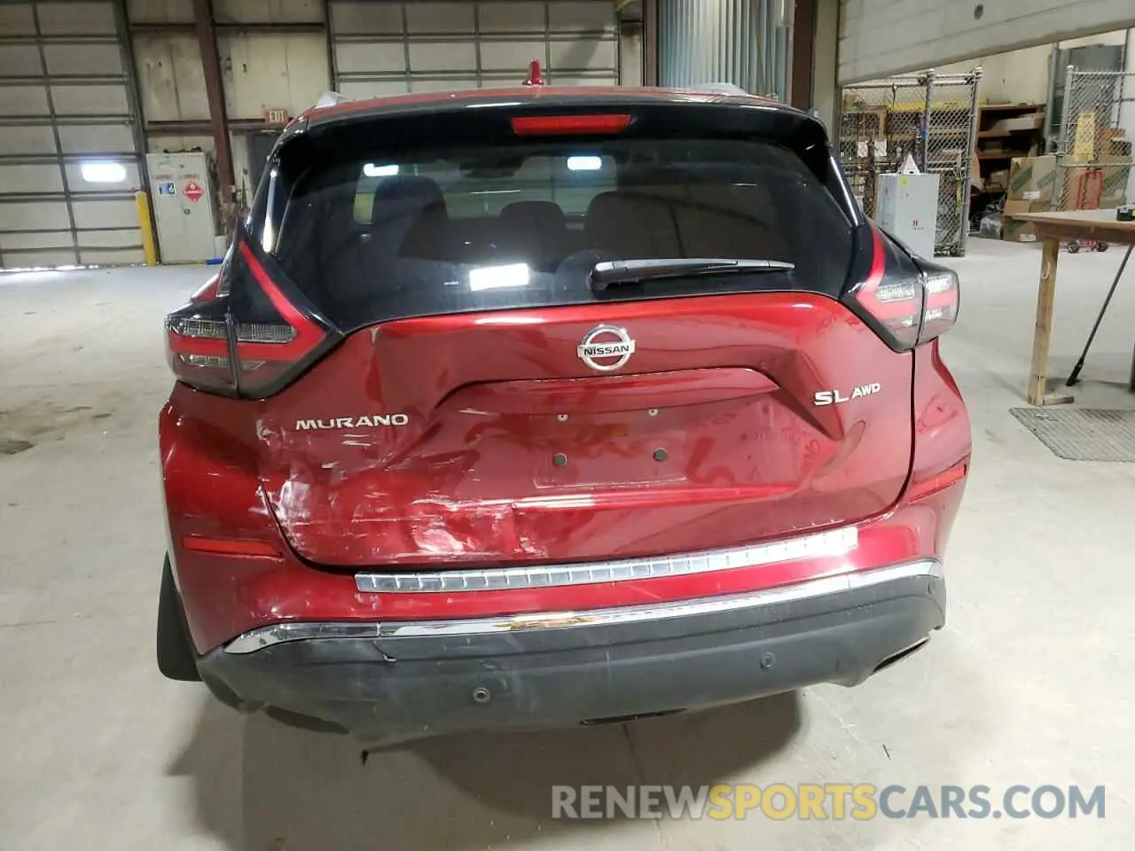 6 fotografías del automóvil dañado 5N1AZ2CS6MC127547 NISSAN MURANO 2021