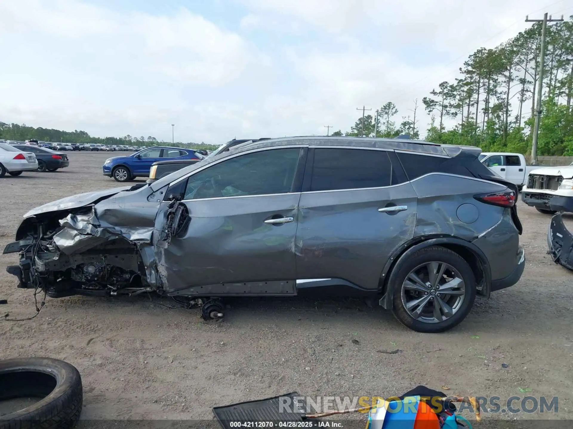 14 fotografías del automóvil dañado 5N1AZ2DJ0MC104920 NISSAN MURANO 2021