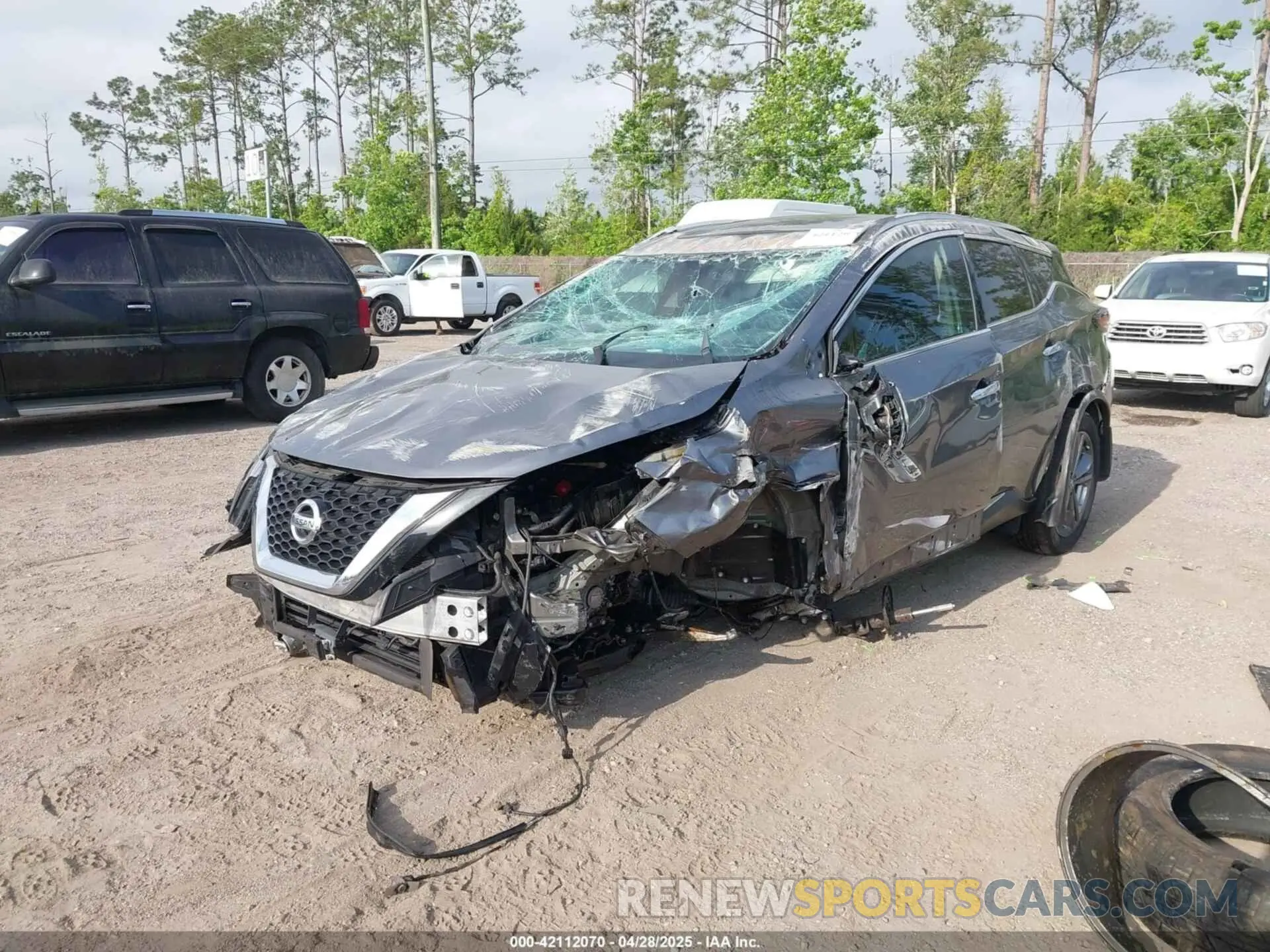 2 fotografías del automóvil dañado 5N1AZ2DJ0MC104920 NISSAN MURANO 2021