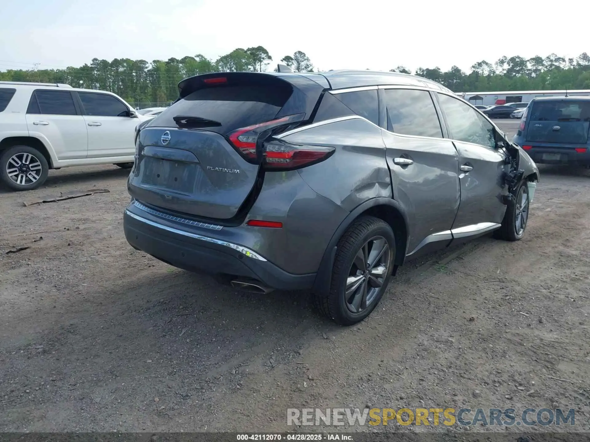 4 fotografías del automóvil dañado 5N1AZ2DJ0MC104920 NISSAN MURANO 2021