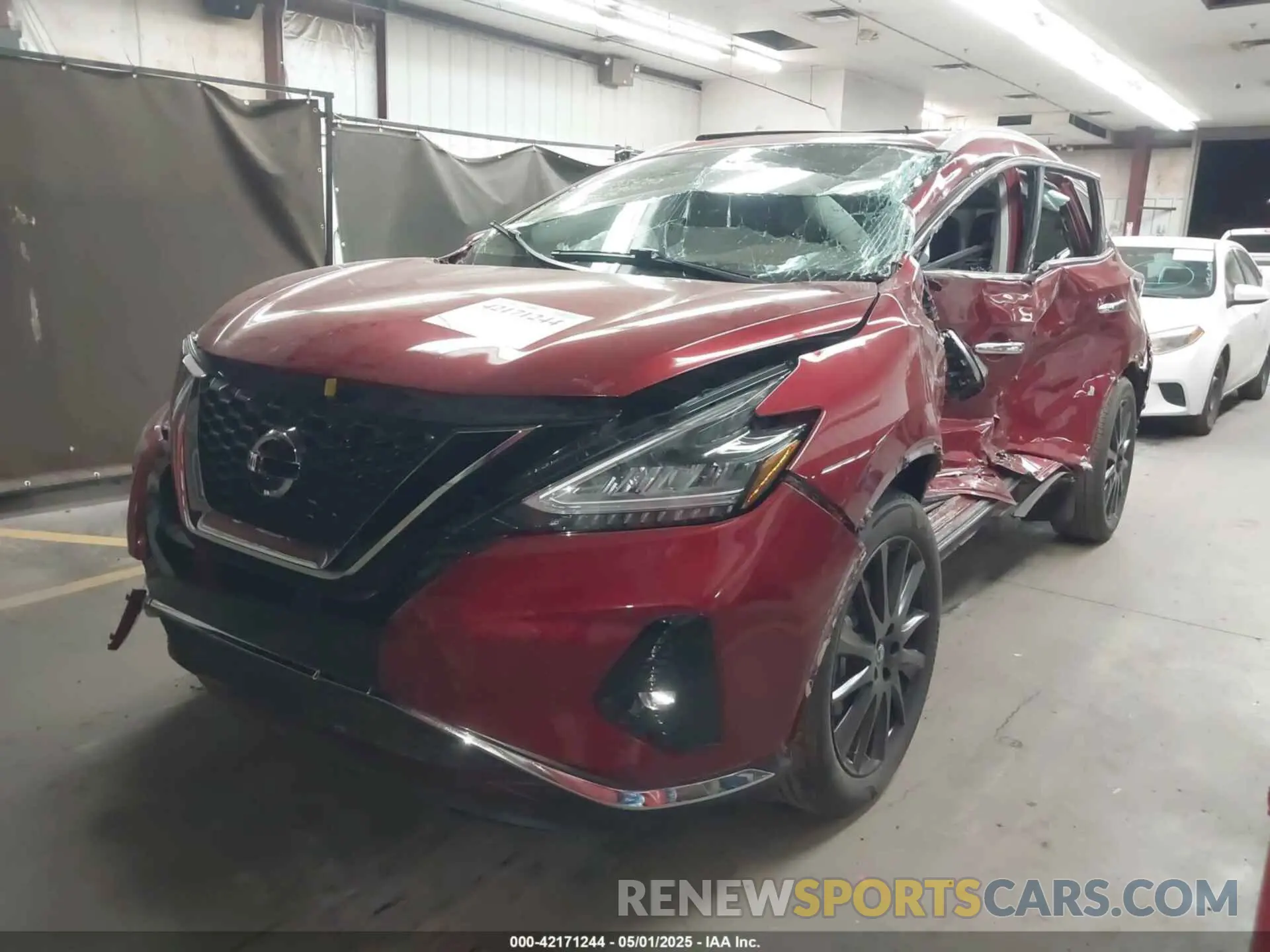 2 fotografías del automóvil dañado 5N1AZ2DJ0MC109969 NISSAN MURANO 2021