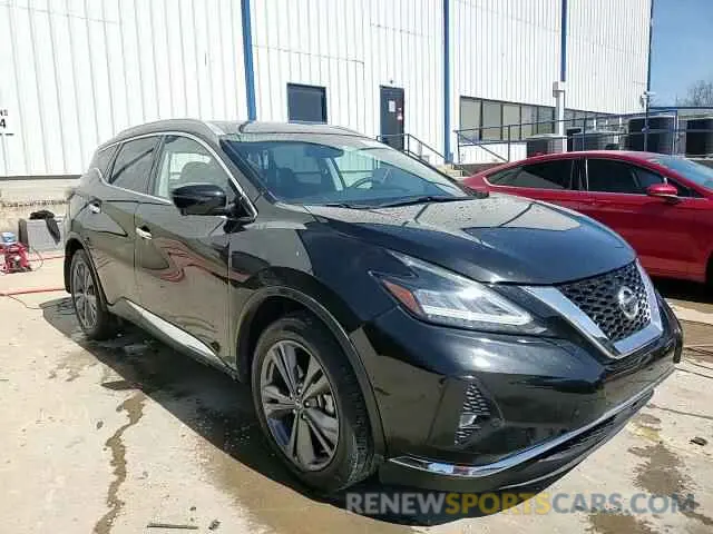 14 fotografías del automóvil dañado 5N1AZ2DS1MC123310 NISSAN MURANO 2021