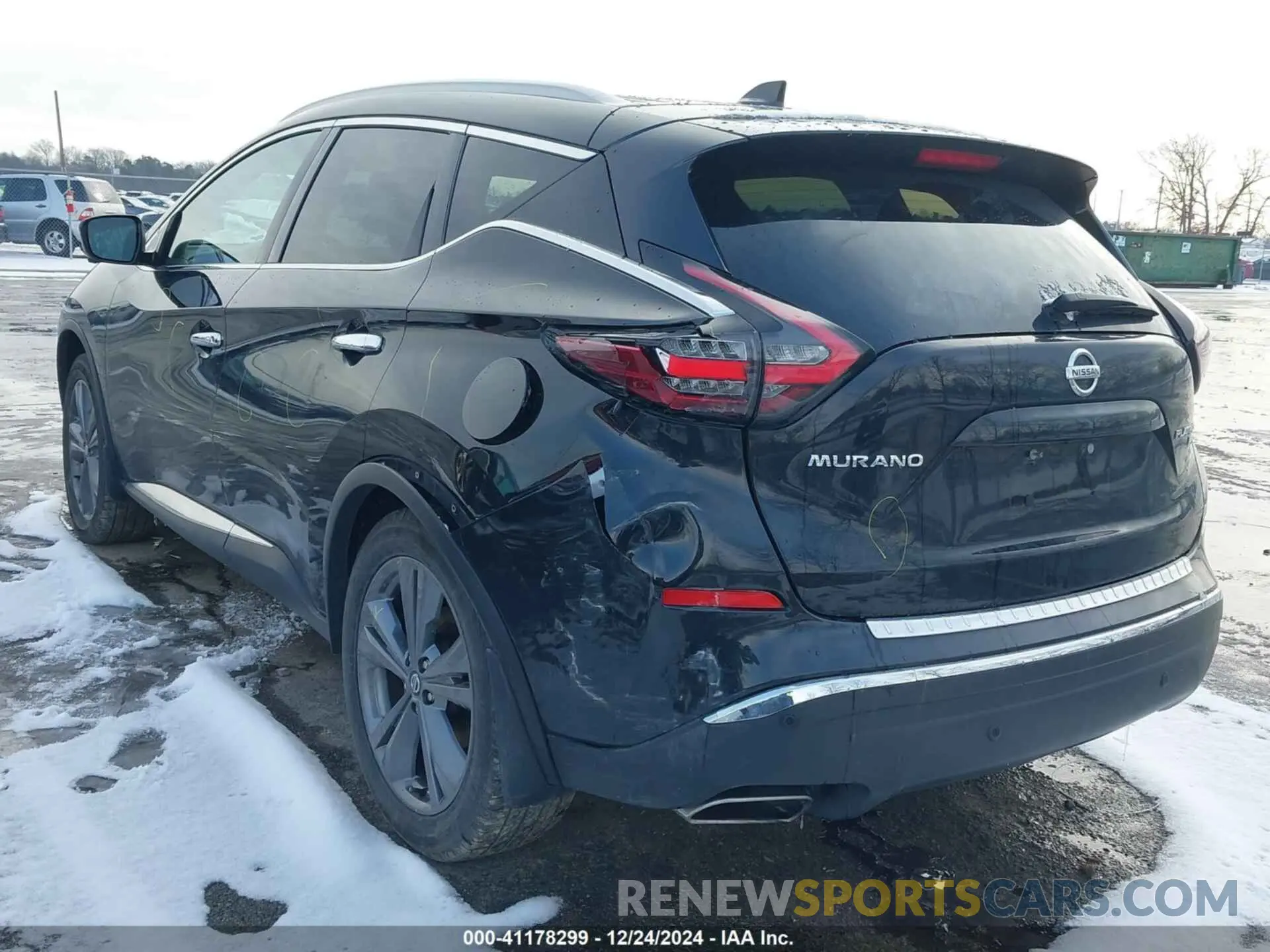 3 fotografías del automóvil dañado 5N1AZ2DS3MC144126 NISSAN MURANO 2021