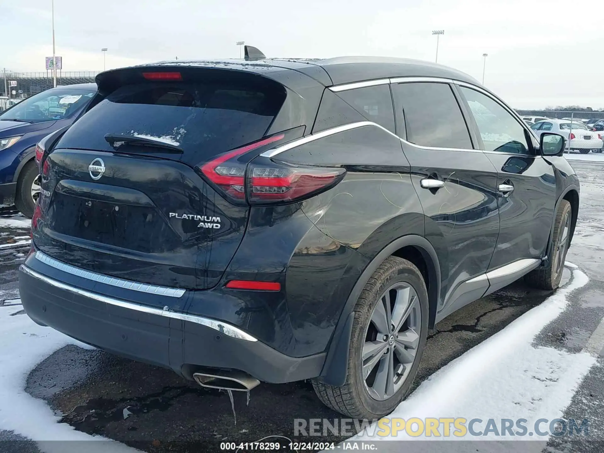 4 fotografías del automóvil dañado 5N1AZ2DS3MC144126 NISSAN MURANO 2021