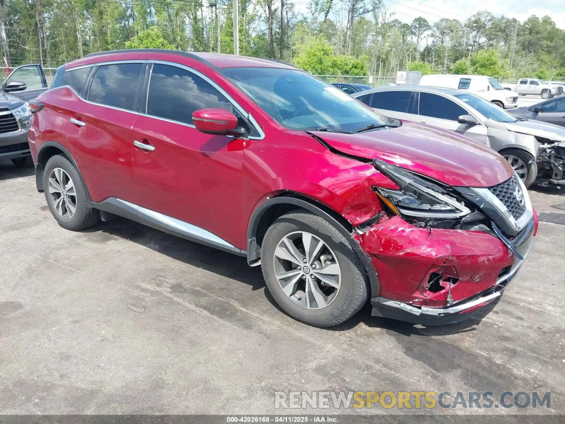 1 fotografías del automóvil dañado 5N1AZ2BS8NC126452 NISSAN MURANO 2022