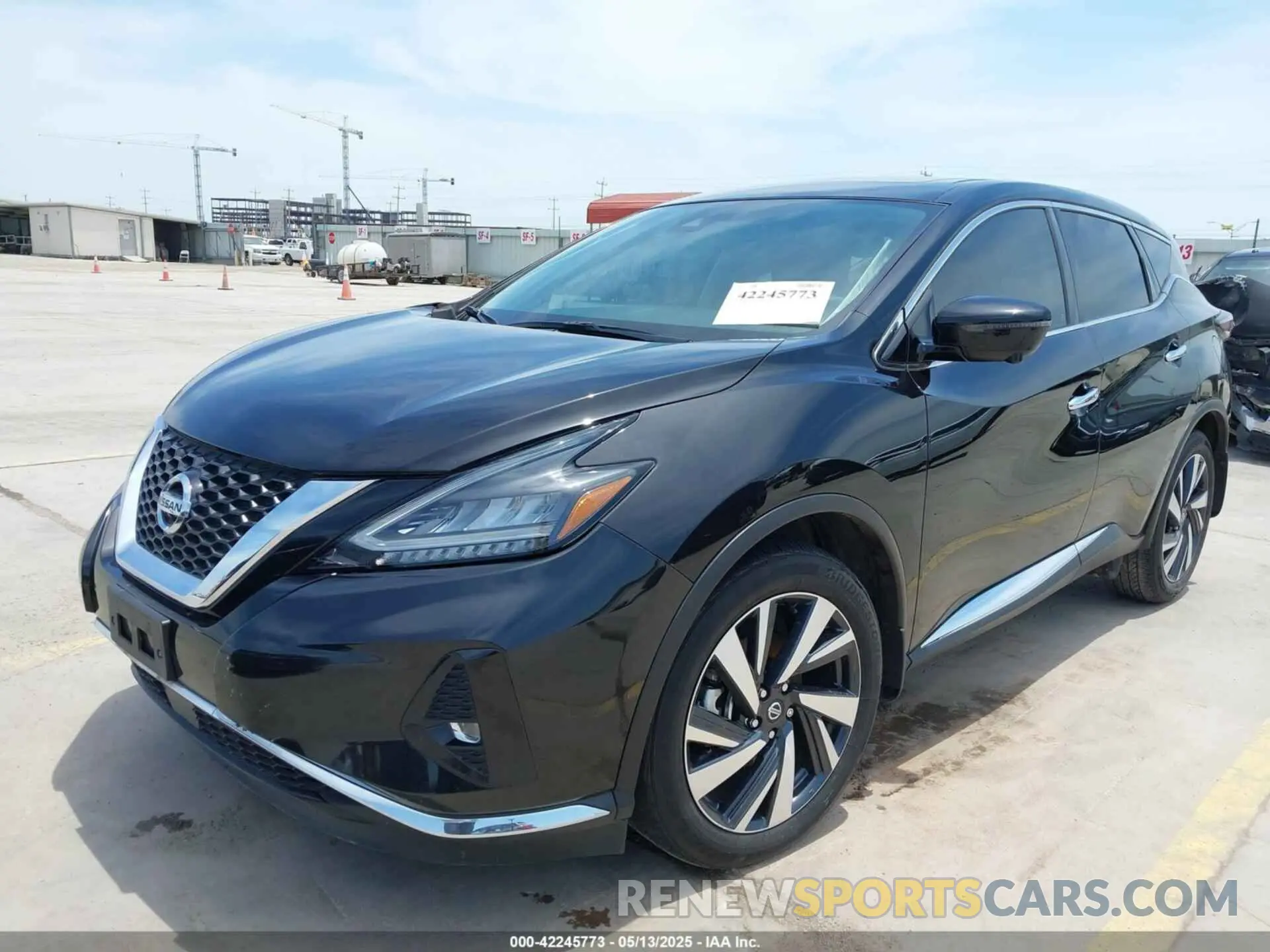 2 fotografías del automóvil dañado 5N1AZ2CJ4NC116622 NISSAN MURANO 2022