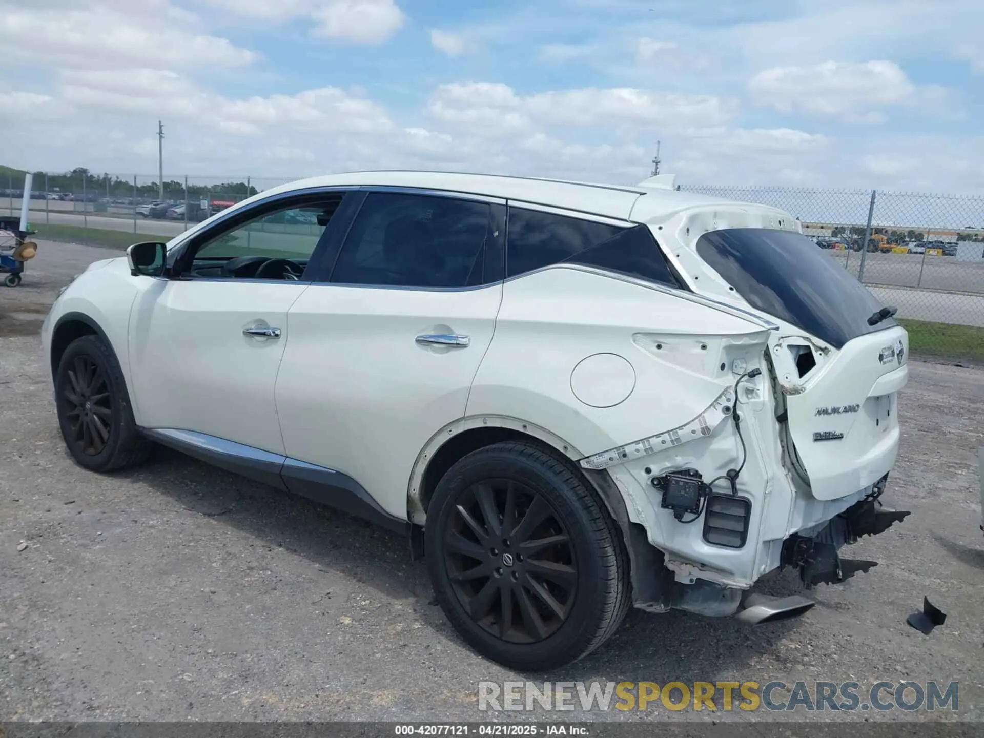 2 fotografías del automóvil dañado 5N1AZ2CJ4NC130262 NISSAN MURANO 2022