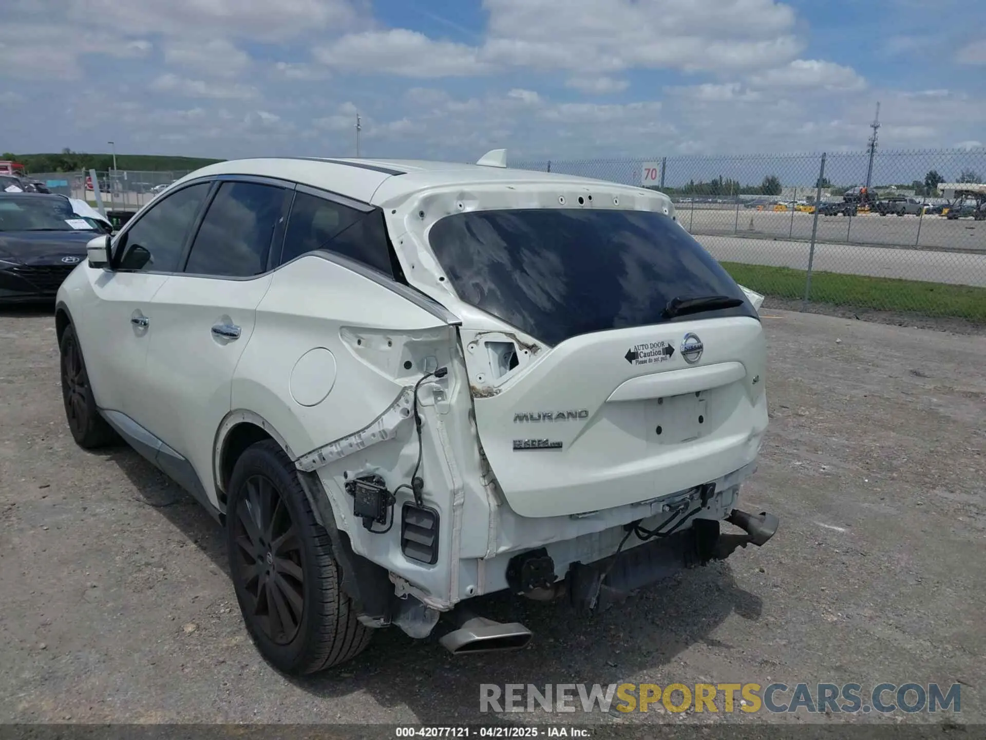 5 fotografías del automóvil dañado 5N1AZ2CJ4NC130262 NISSAN MURANO 2022