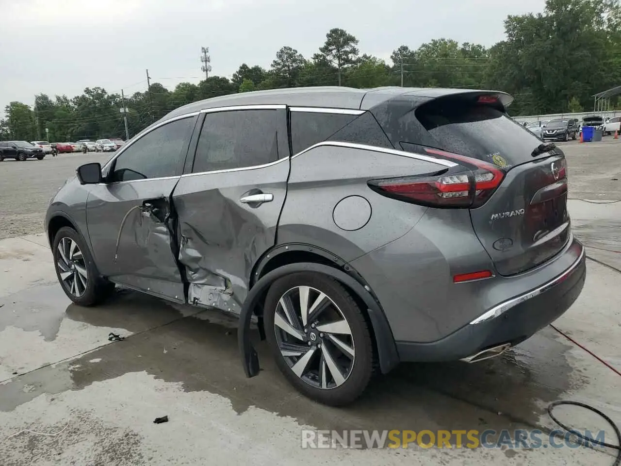 2 fotografías del automóvil dañado 5N1AZ2CJ7NC111642 NISSAN MURANO 2022