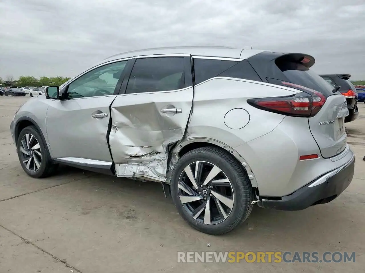 2 fotografías del automóvil dañado 5N1AZ2CJ9NC130175 NISSAN MURANO 2022