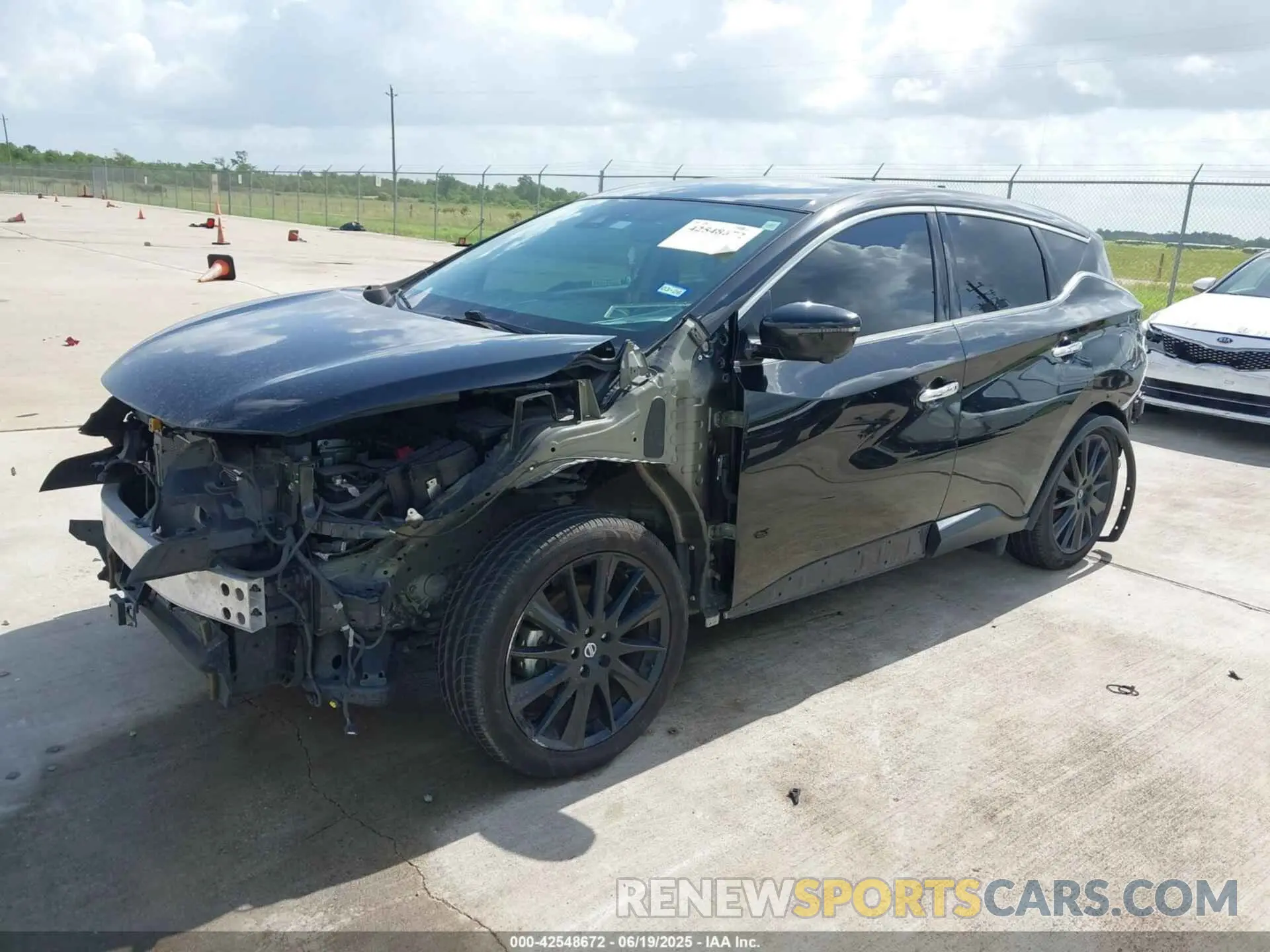 2 fotografías del automóvil dañado 5N1AZ2CJXNC106838 NISSAN MURANO 2022