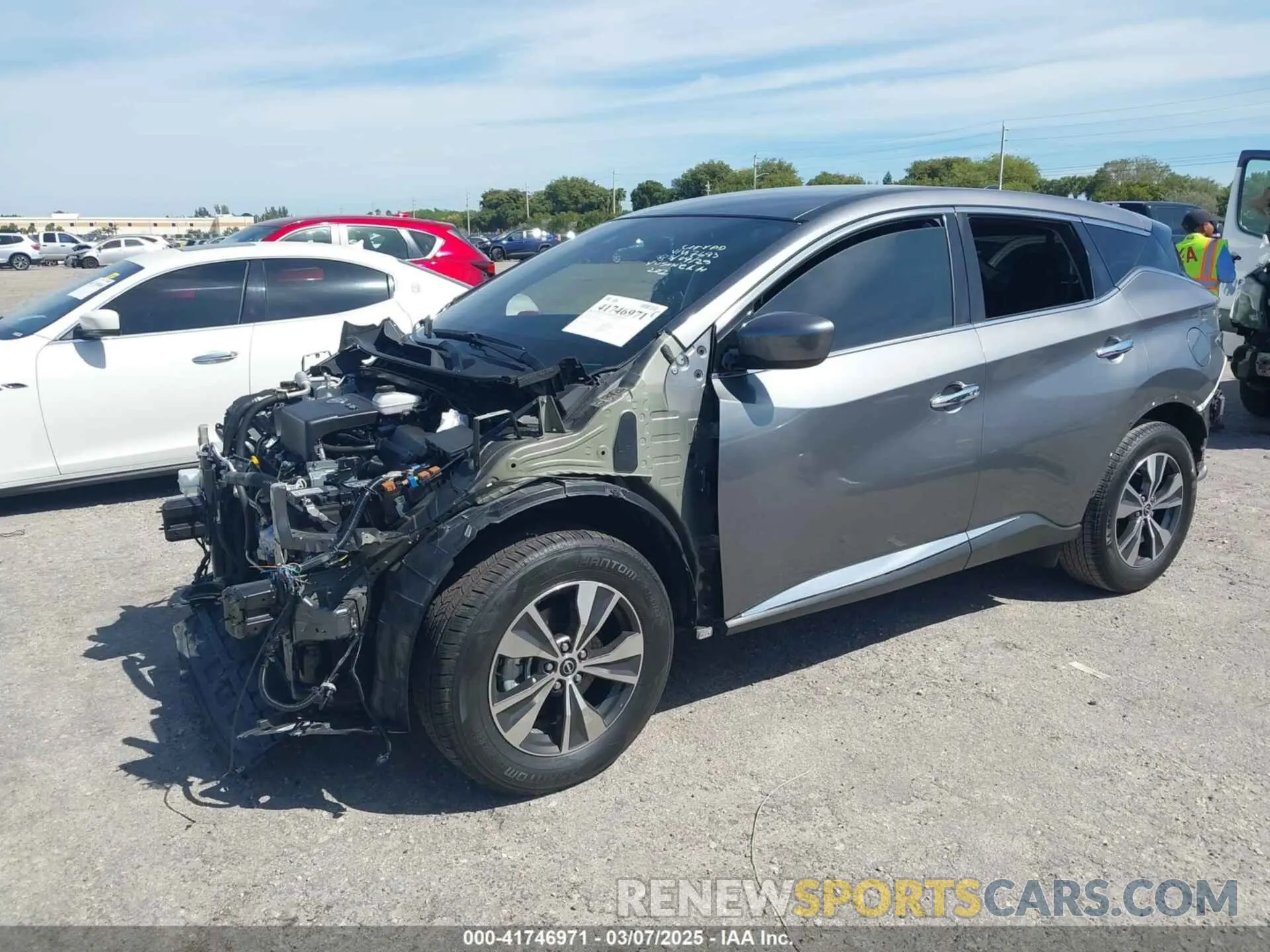 2 fotografías del automóvil dañado 5N1AZ2AJ3PC137693 NISSAN MURANO 2023