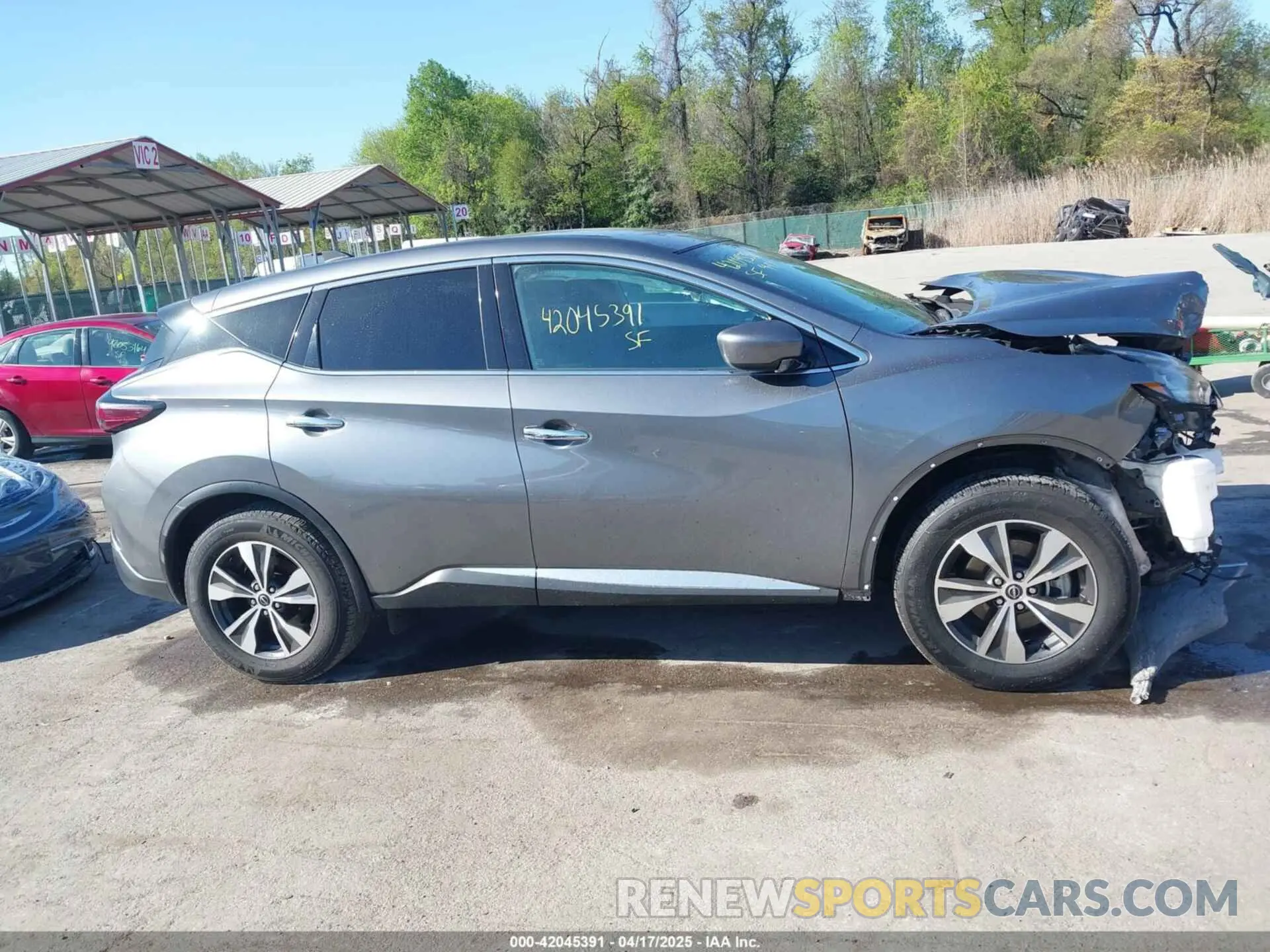 14 fotografías del automóvil dañado 5N1AZ2AJ5PC128347 NISSAN MURANO 2023