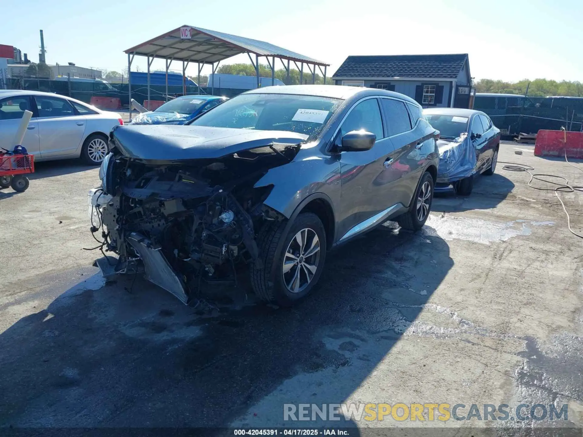 2 fotografías del automóvil dañado 5N1AZ2AJ5PC128347 NISSAN MURANO 2023