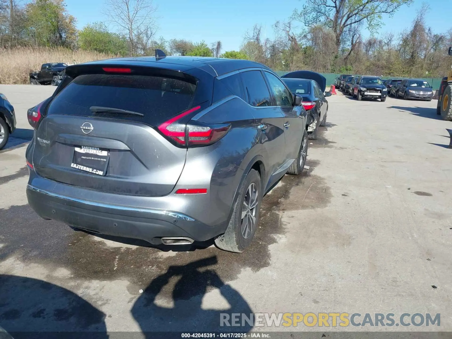 4 fotografías del automóvil dañado 5N1AZ2AJ5PC128347 NISSAN MURANO 2023