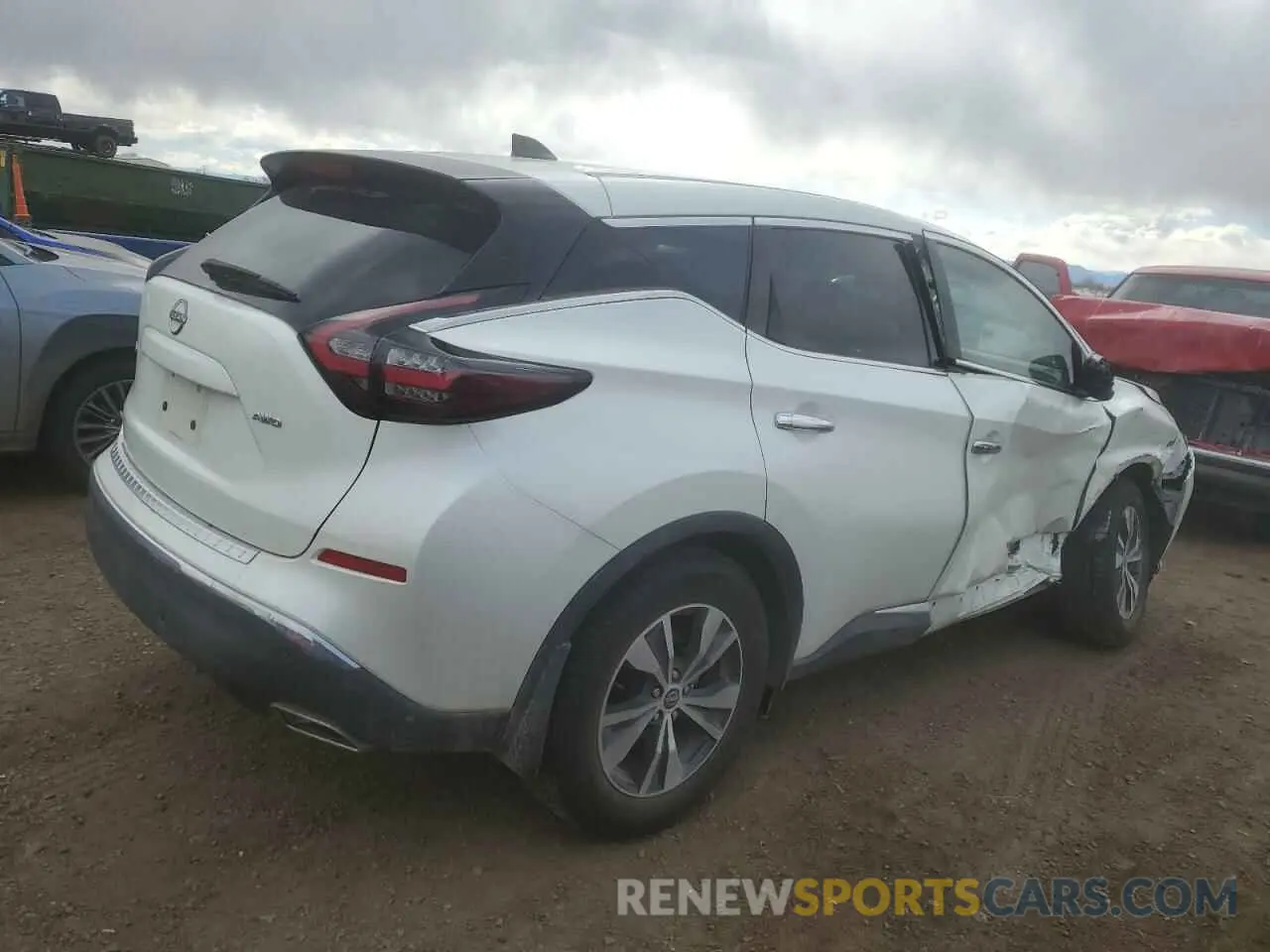 3 fotografías del automóvil dañado 5N1AZ2AS0PC140799 NISSAN MURANO 2023