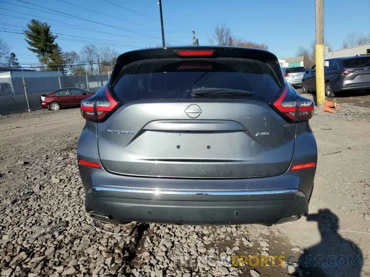 6 fotografías del automóvil dañado 5N1AZ2AS9PC111110 NISSAN MURANO 2023