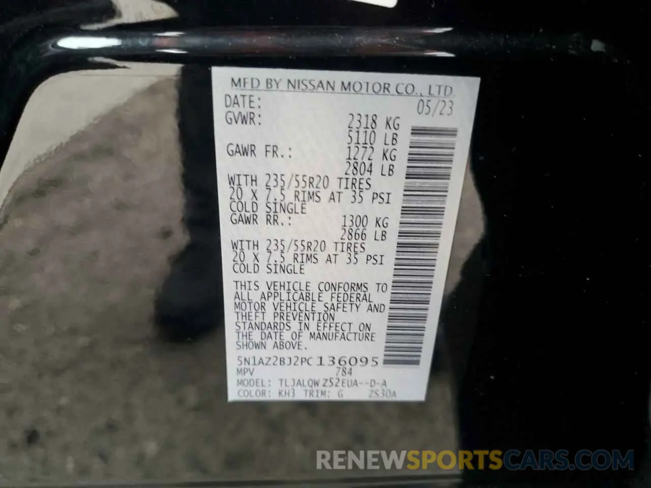 14 fotografías del automóvil dañado 5N1AZ2BJ2PC136095 NISSAN MURANO 2023