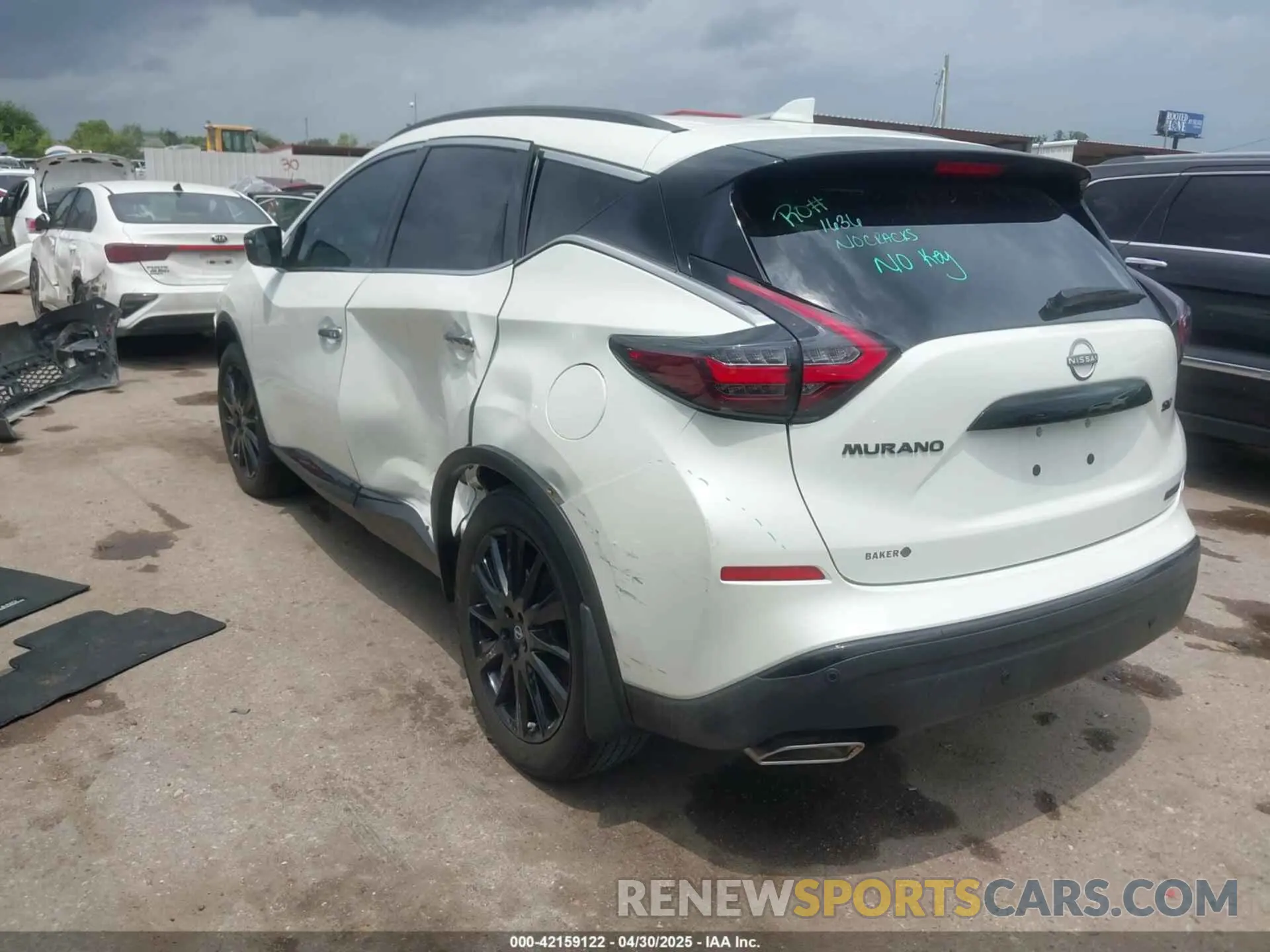 3 fotografías del automóvil dañado 5N1AZ2BJ2PC141944 NISSAN MURANO 2023