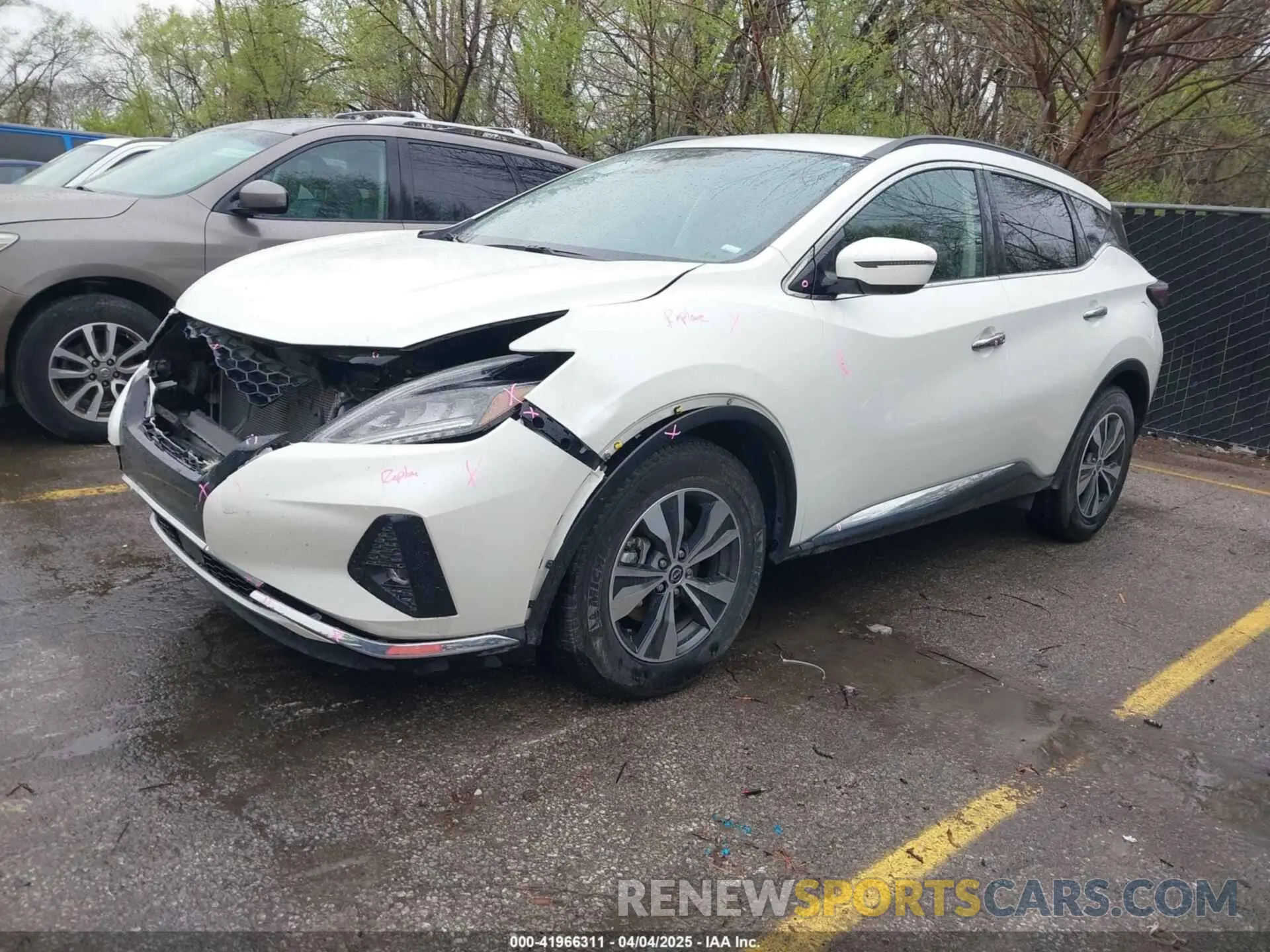 2 fotografías del automóvil dañado 5N1AZ2BJ7PC138117 NISSAN MURANO 2023