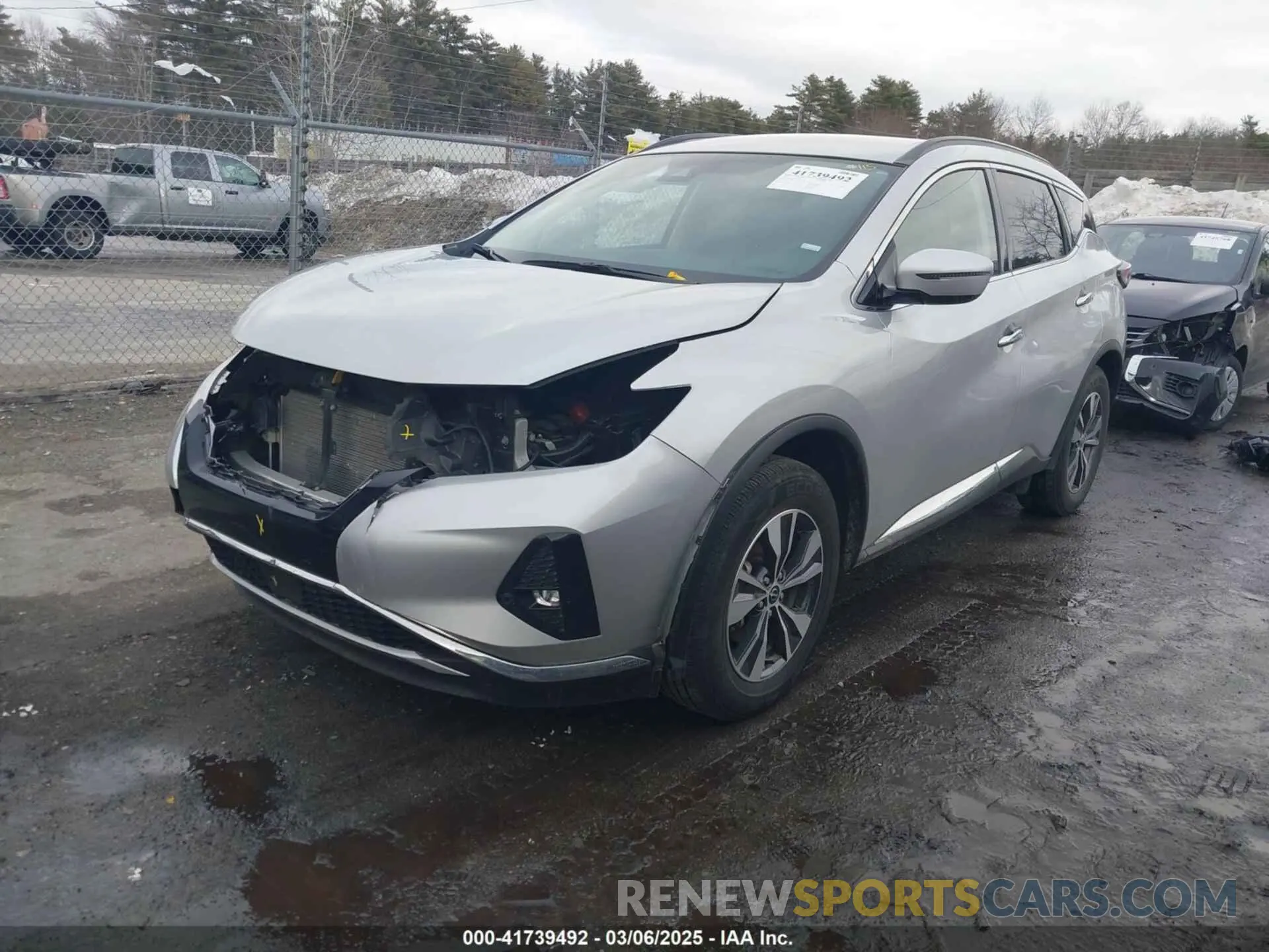 2 fotografías del automóvil dañado 5N1AZ2BJ8PC122184 NISSAN MURANO 2023