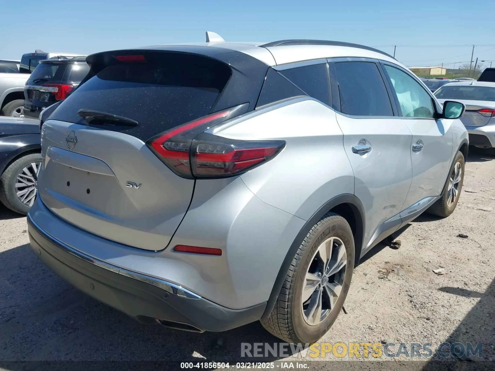 4 fotografías del automóvil dañado 5N1AZ2BJ9PC140063 NISSAN MURANO 2023