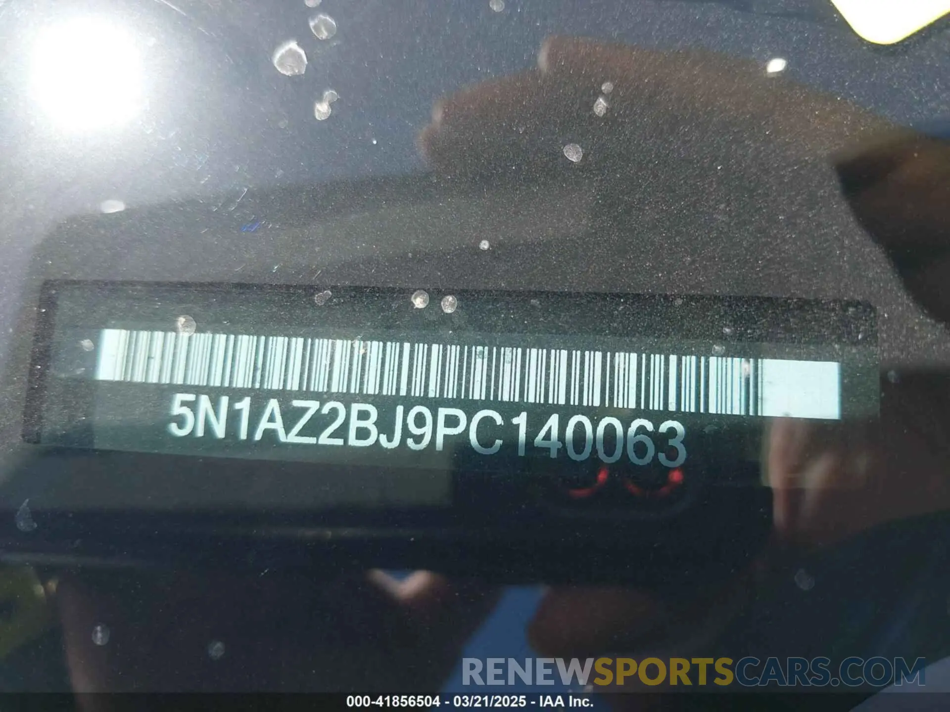 9 fotografías del automóvil dañado 5N1AZ2BJ9PC140063 NISSAN MURANO 2023