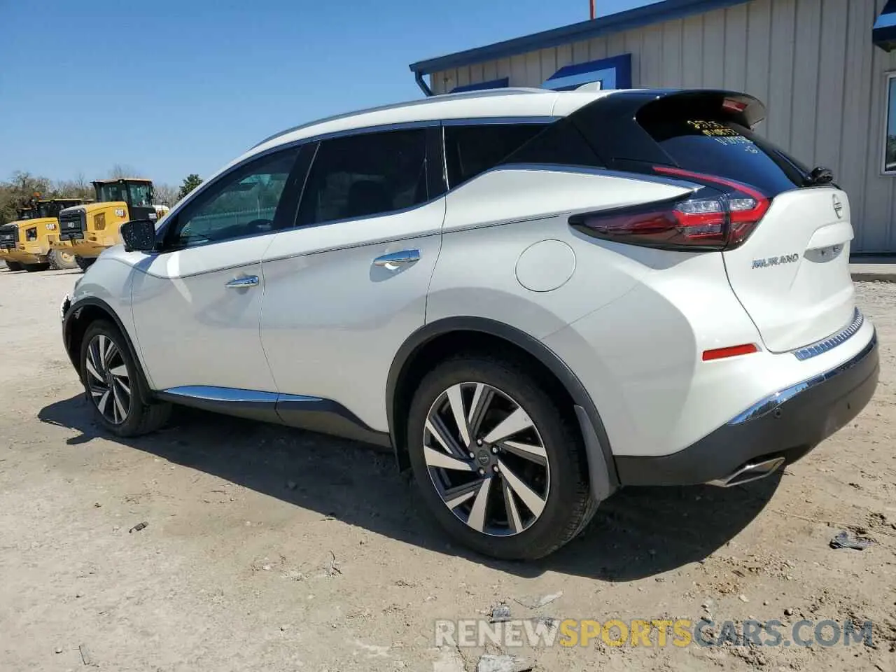 2 fotografías del automóvil dañado 5N1AZ2CJ8PC109546 NISSAN MURANO 2023