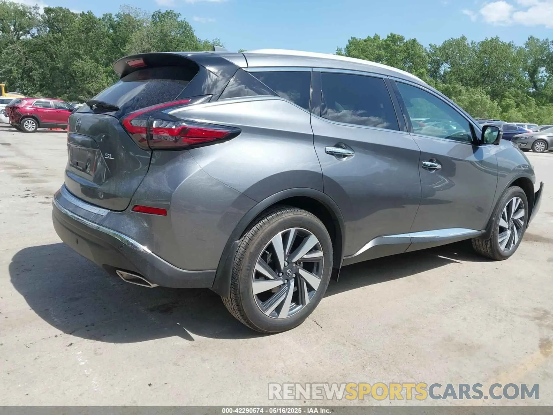 4 fotografías del automóvil dañado 5N1AZ2CJ9PC137016 NISSAN MURANO 2023
