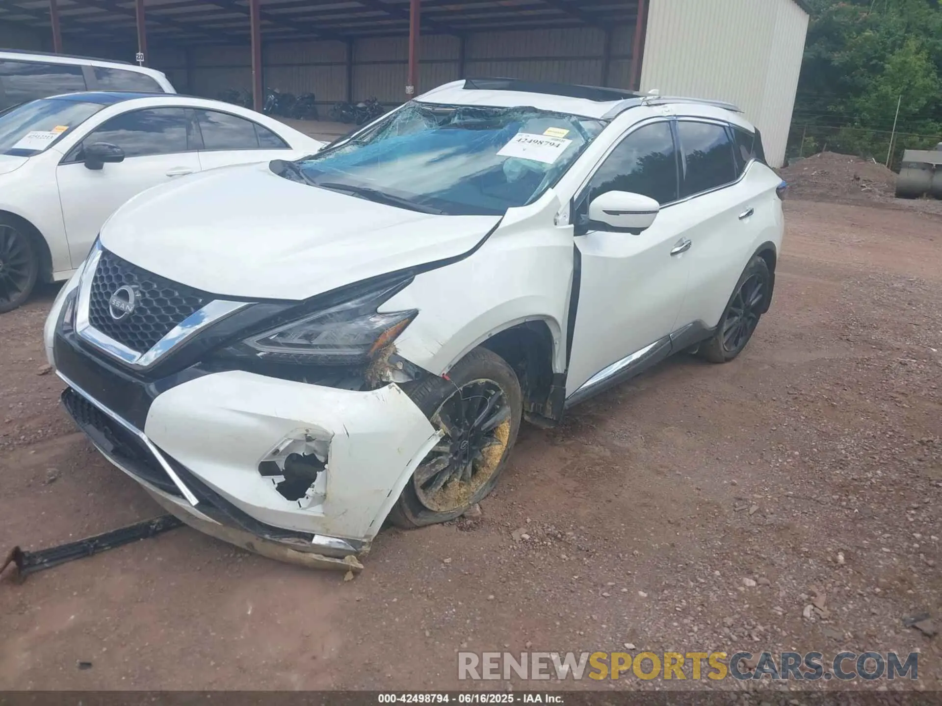 2 fotografías del automóvil dañado 5N1AZ2DJ3PC132795 NISSAN MURANO 2023