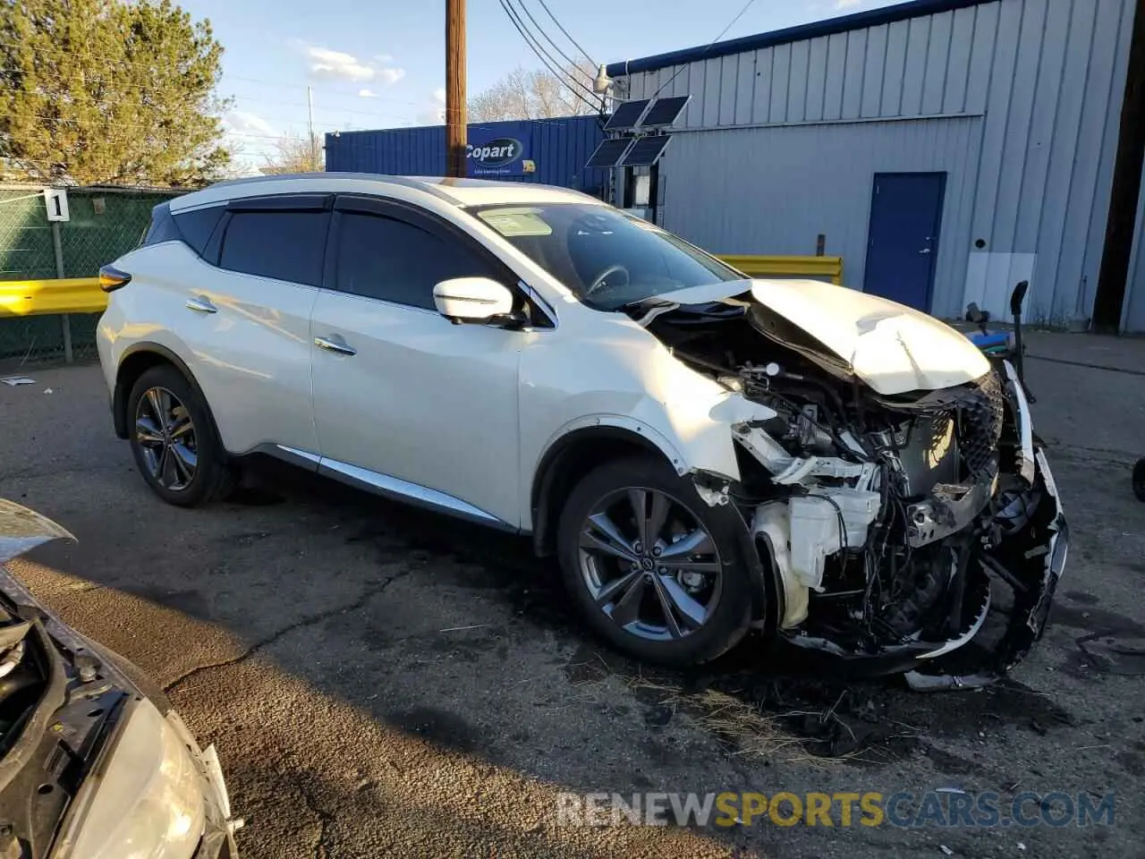 4 fotografías del automóvil dañado 5N1AZ2DS2RC114297 NISSAN MURANO 2024
