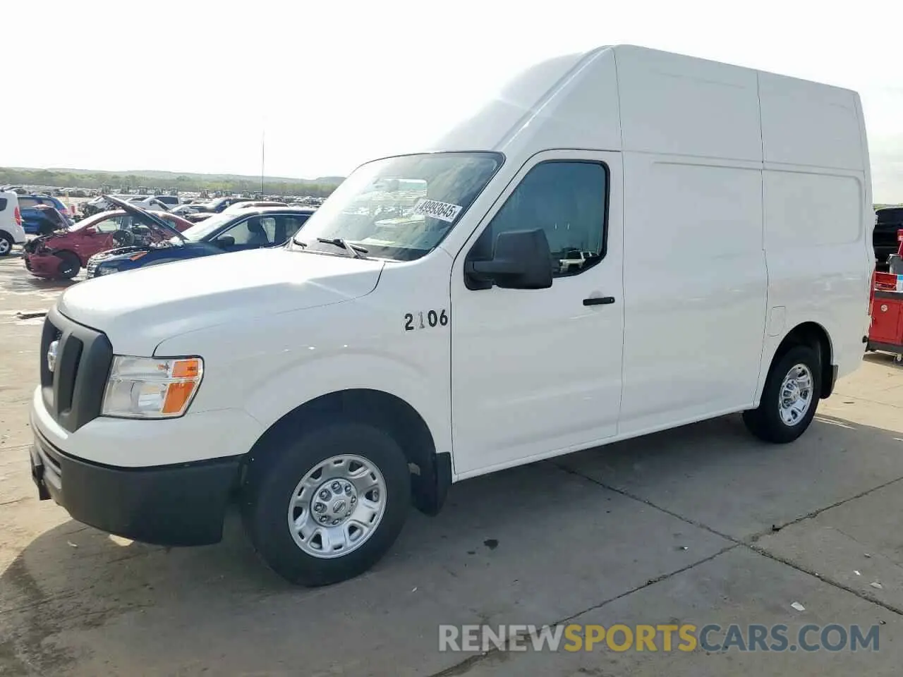 1 fotografías del automóvil dañado 1N6BF0LY0MN802188 NISSAN NV 2021