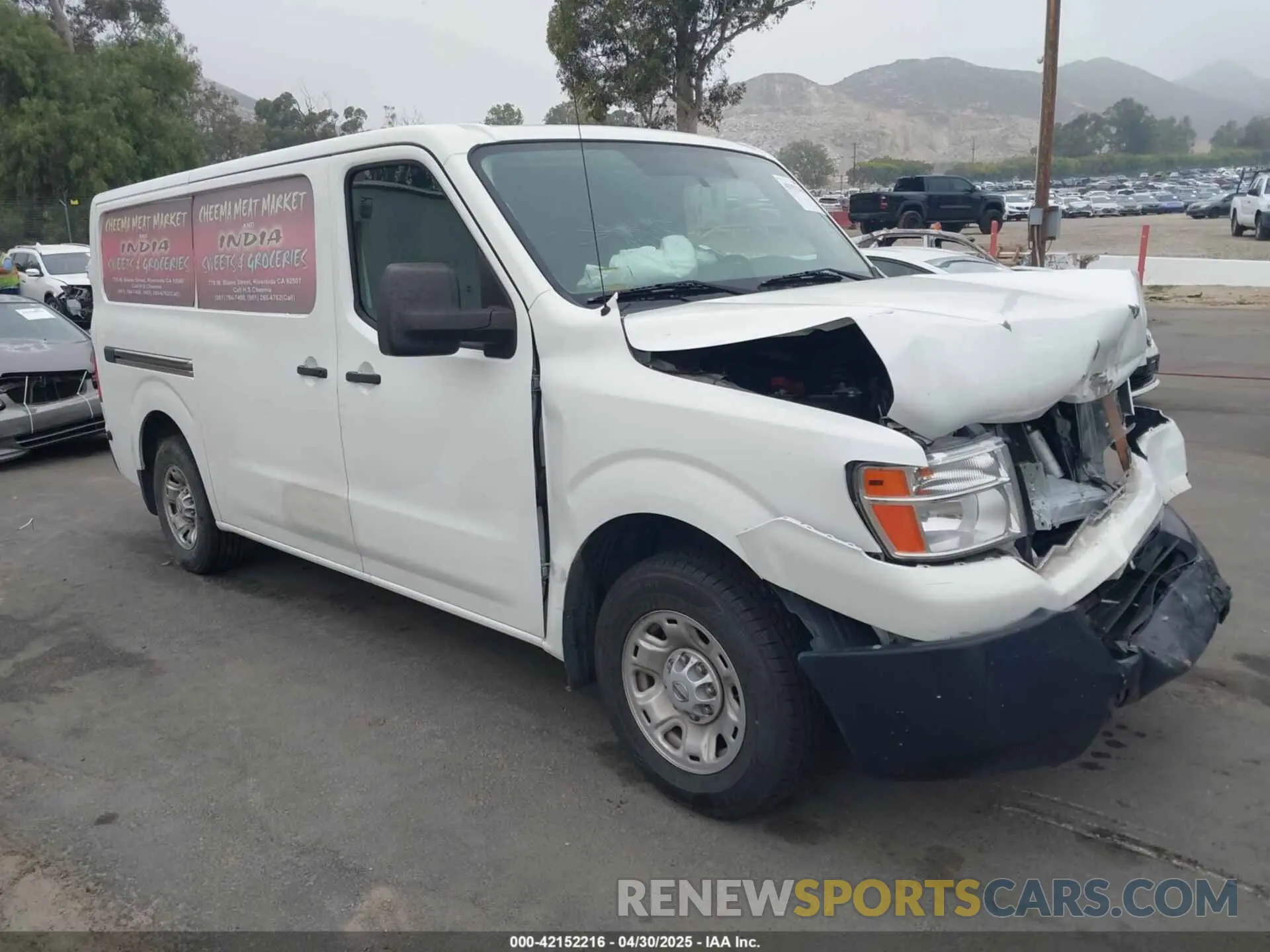 1 fotografías del automóvil dañado 1N6BF0KYXMN805682 NISSAN NV CARGO NV2500 HD 2021