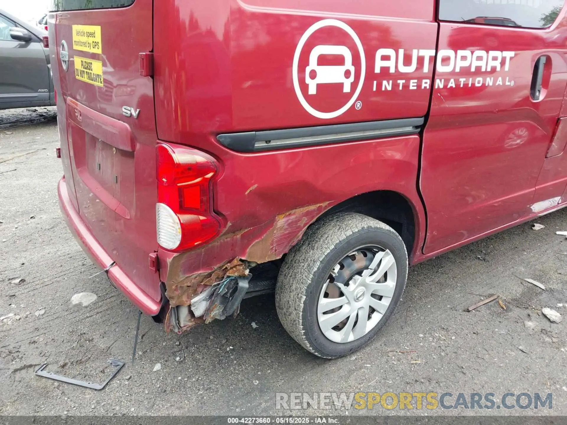6 fotografías del automóvil dañado 3N6CM0KN3KK694587 NISSAN NV200 2019