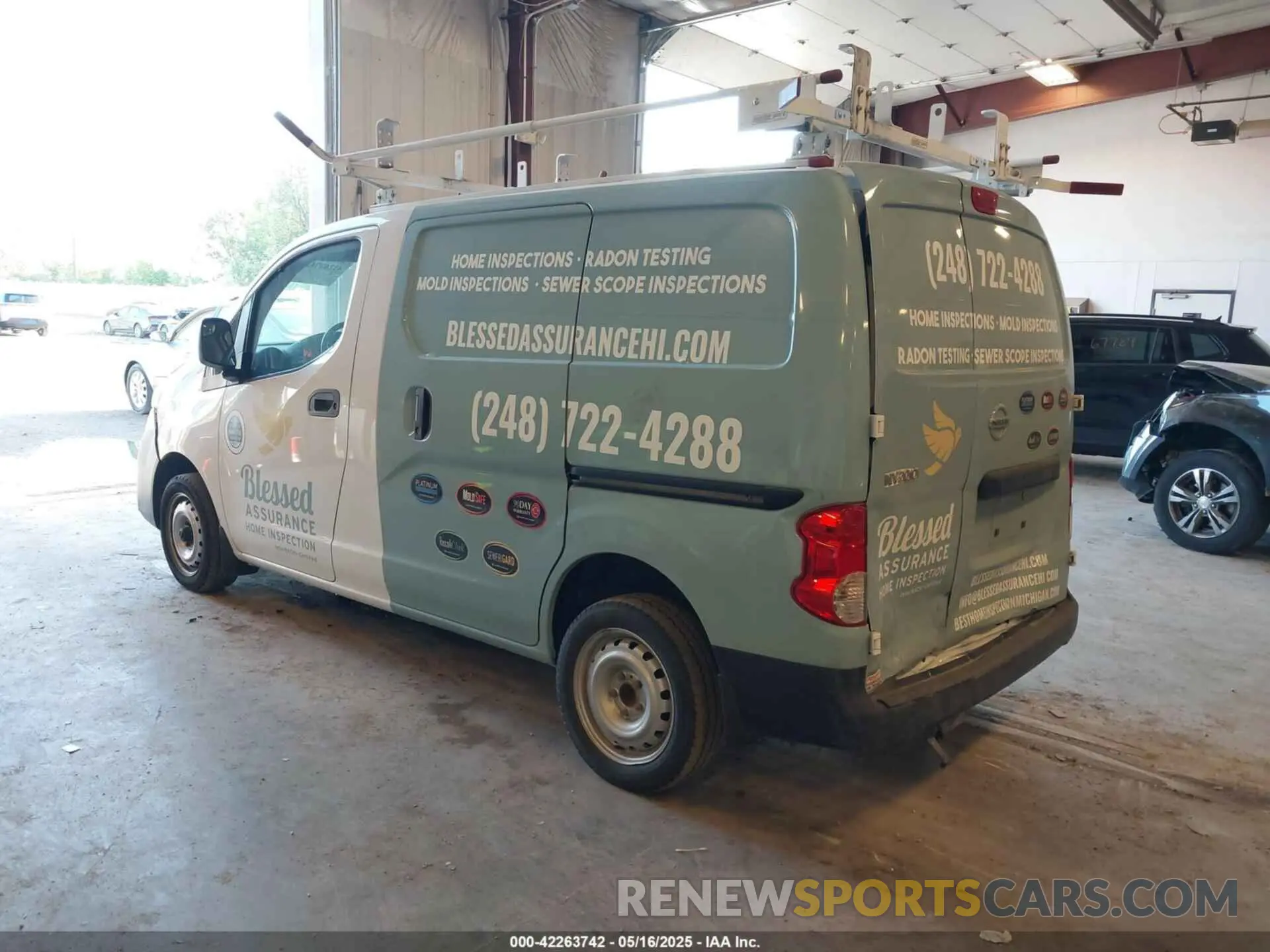 3 fotografías del automóvil dañado 3N6CM0KN9KK699096 NISSAN NV200 2019