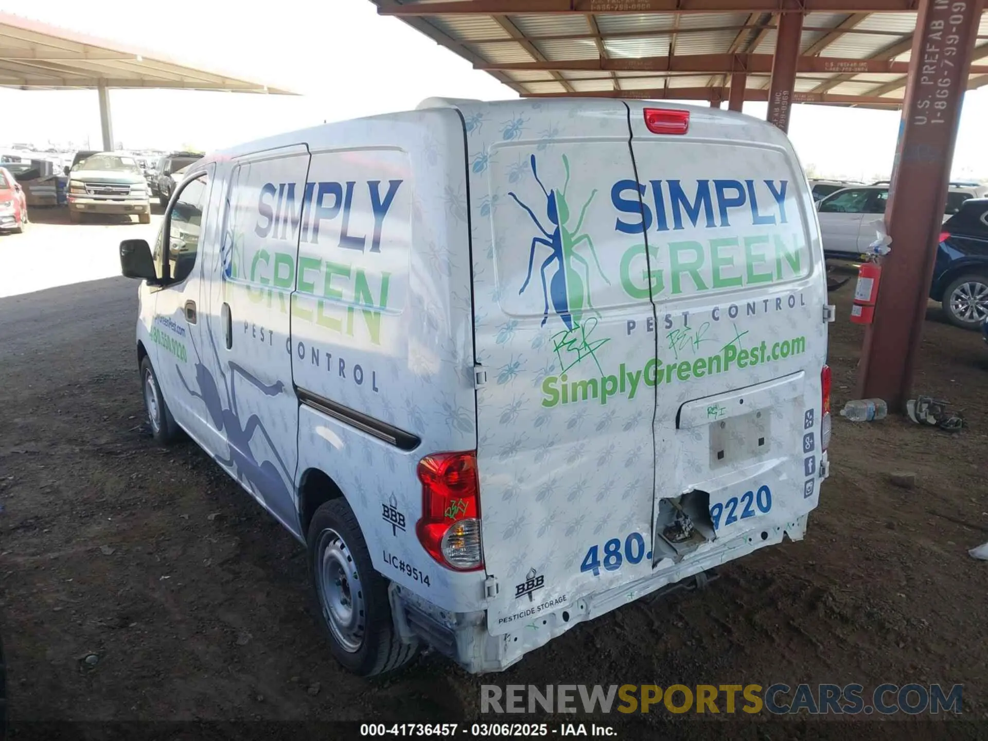 3 fotografías del automóvil dañado 3N6CM0KN9KK705835 NISSAN NV200 2019