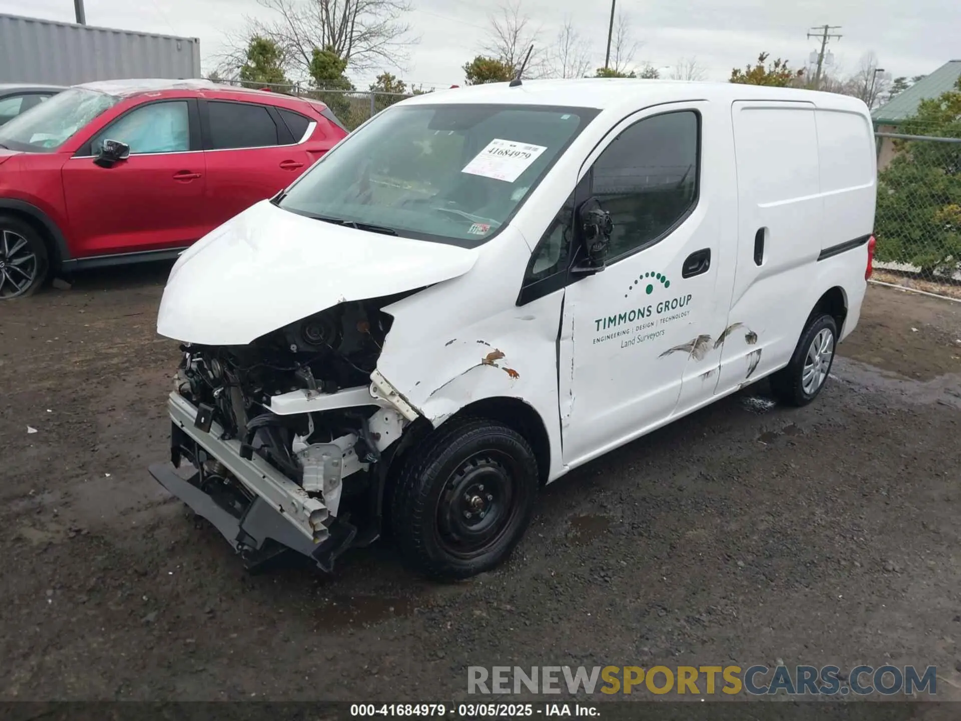 2 fotografías del automóvil dañado 3N6CM0KN9KK706662 NISSAN NV200 2019