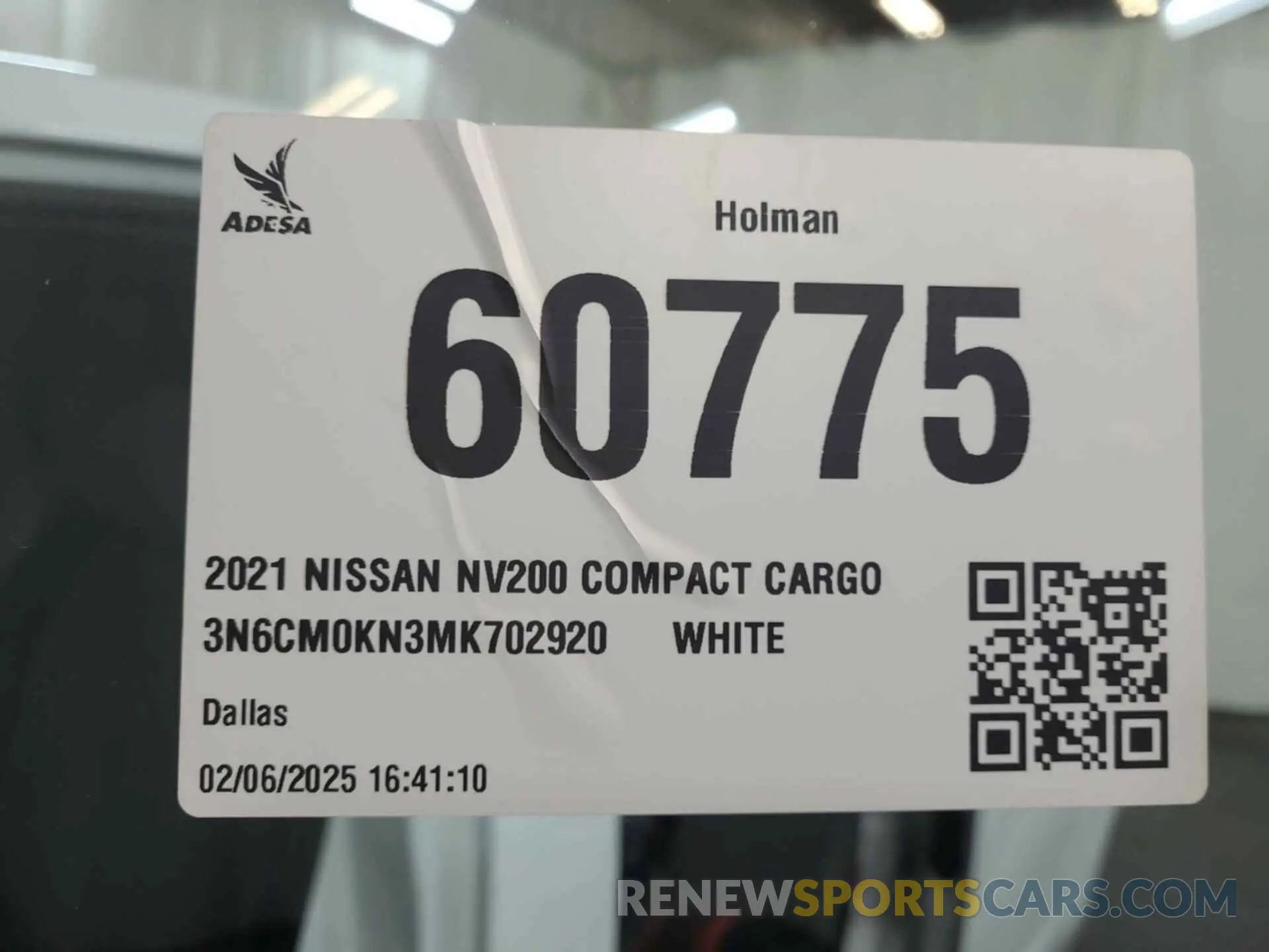 10 fotografías del automóvil dañado 3N6CM0KN3MK702920 NISSAN NV200 2021