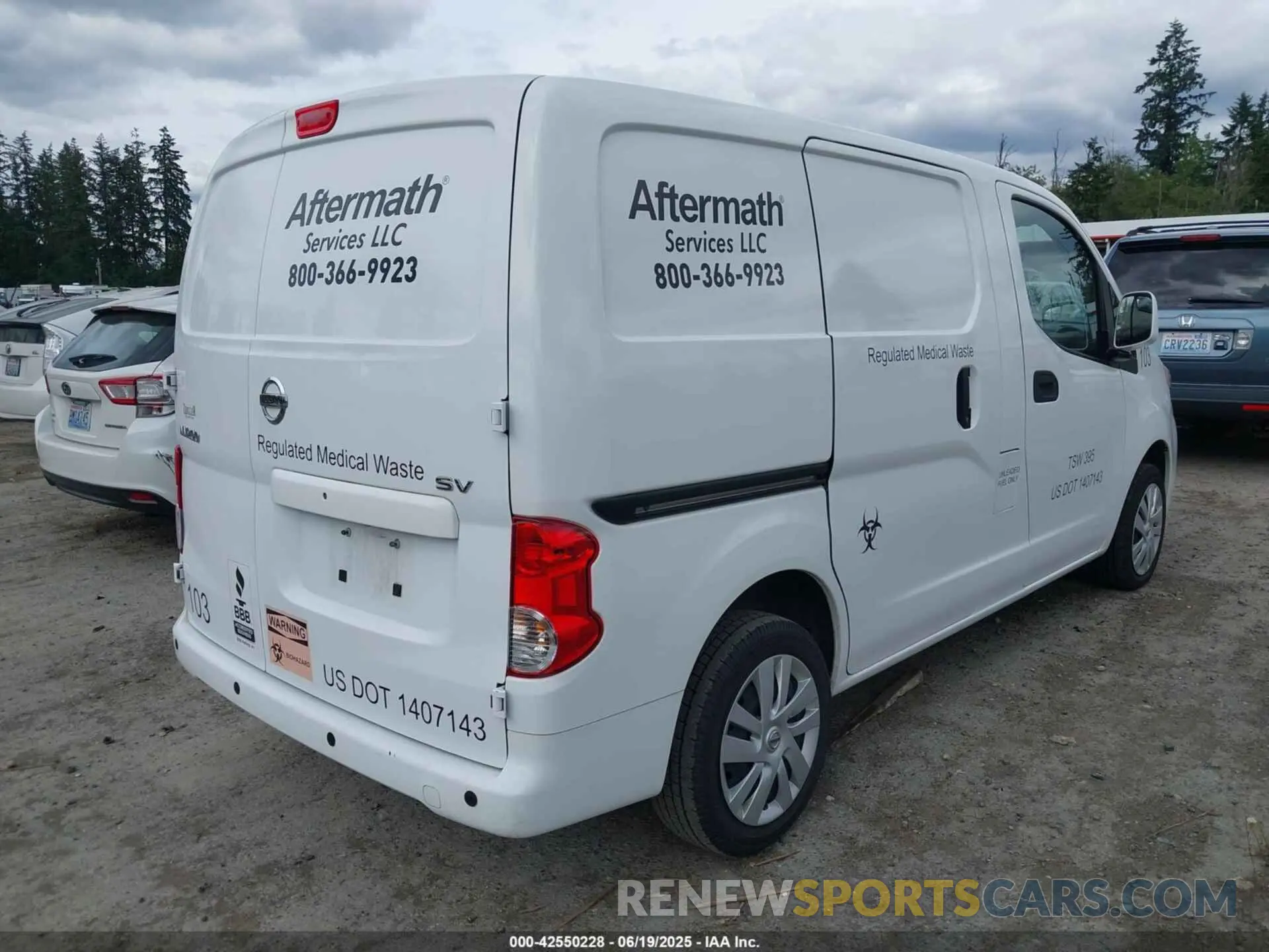 4 fotografías del automóvil dañado 3N6CM0KN8MK691459 NISSAN NV200  CARGO 2021