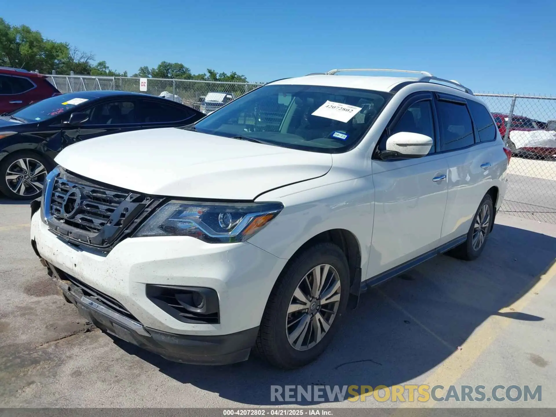 2 fotografías del automóvil dañado 5N1DR2AN0LC581267 NISSAN PATHFINDER 2020