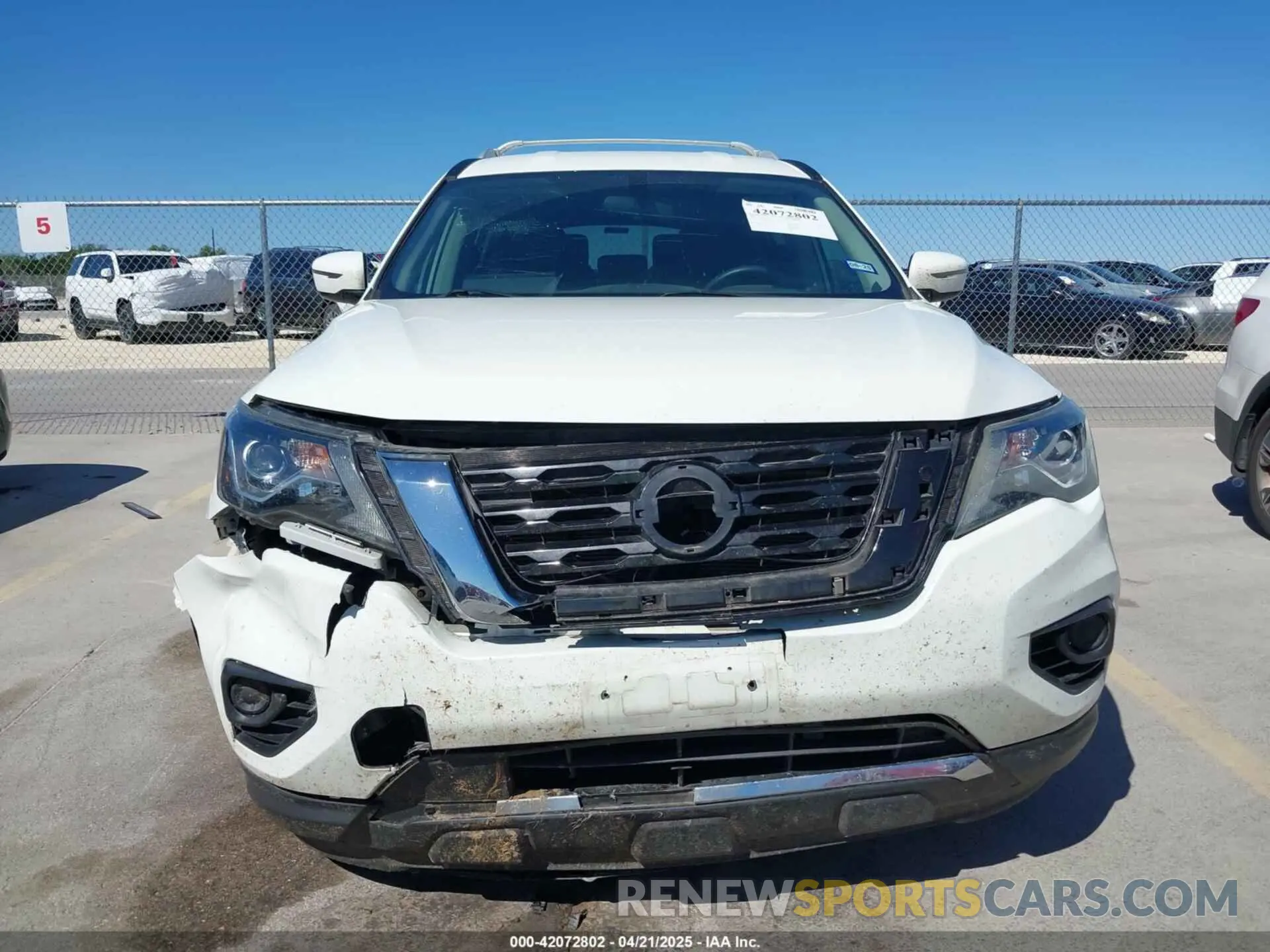 6 fotografías del automóvil dañado 5N1DR2AN0LC581267 NISSAN PATHFINDER 2020