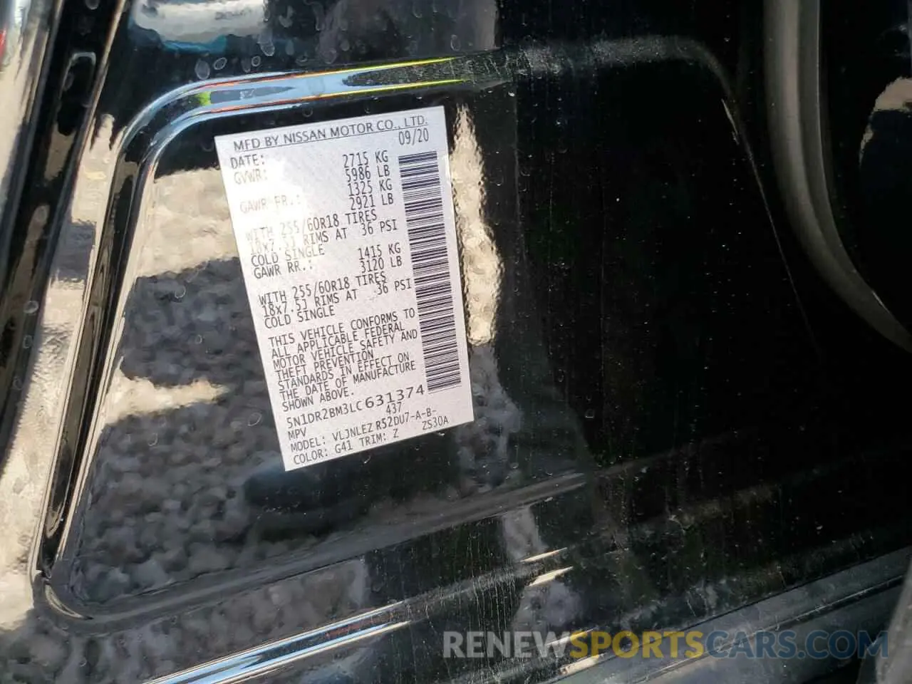 13 fotografías del automóvil dañado 5N1DR2BM3LC631374 NISSAN PATHFINDER 2020