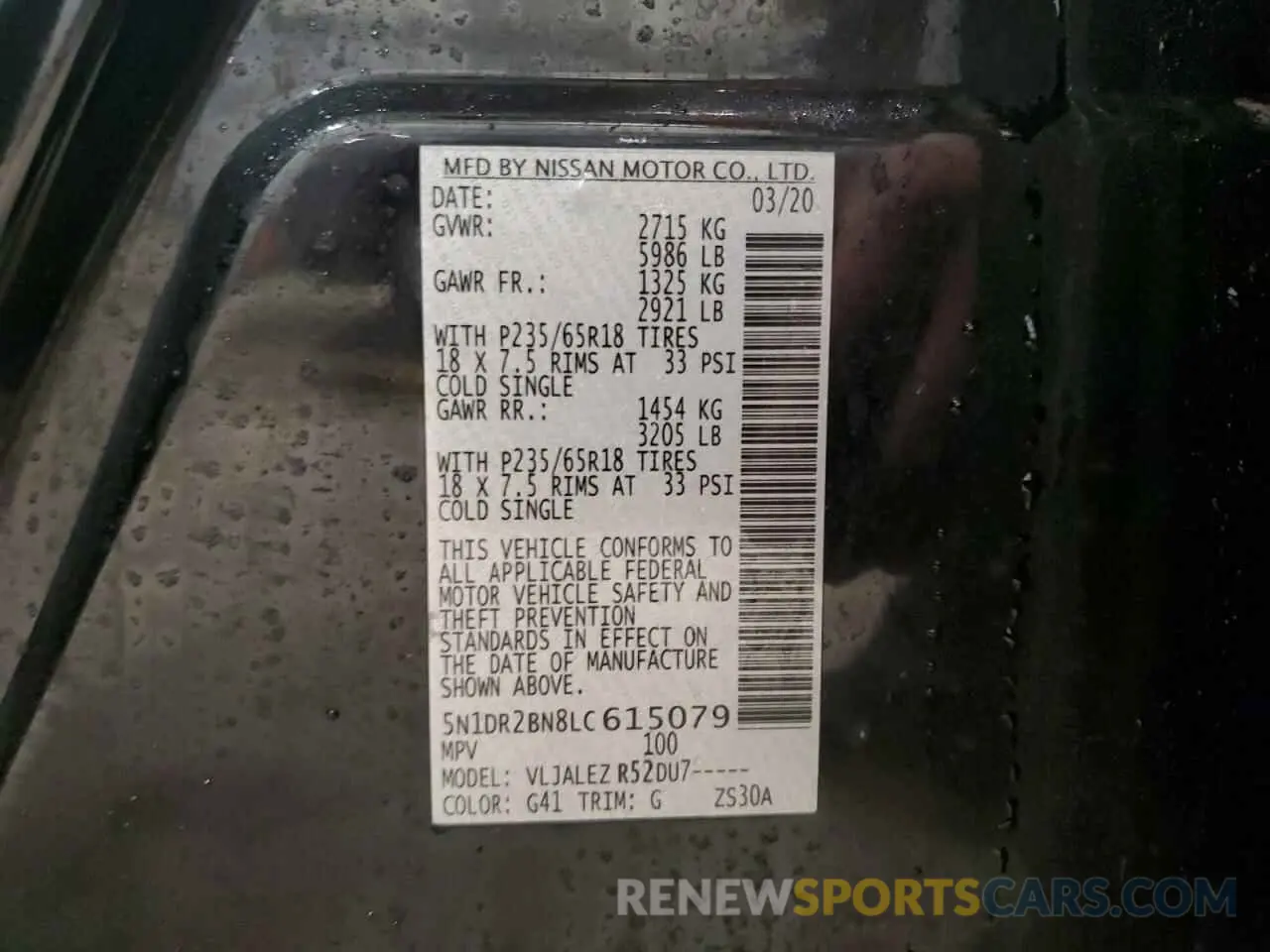 13 fotografías del automóvil dañado 5N1DR2BN8LC615079 NISSAN PATHFINDER 2020