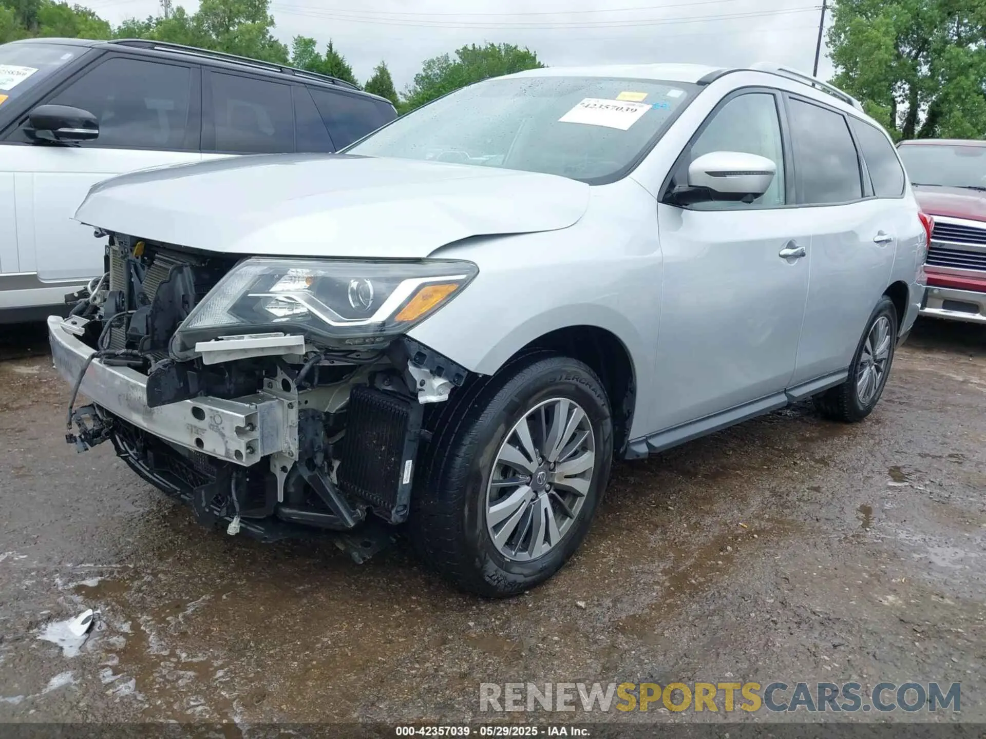 2 fotografías del automóvil dañado 5N1DR2CM3LC606506 NISSAN PATHFINDER 2020