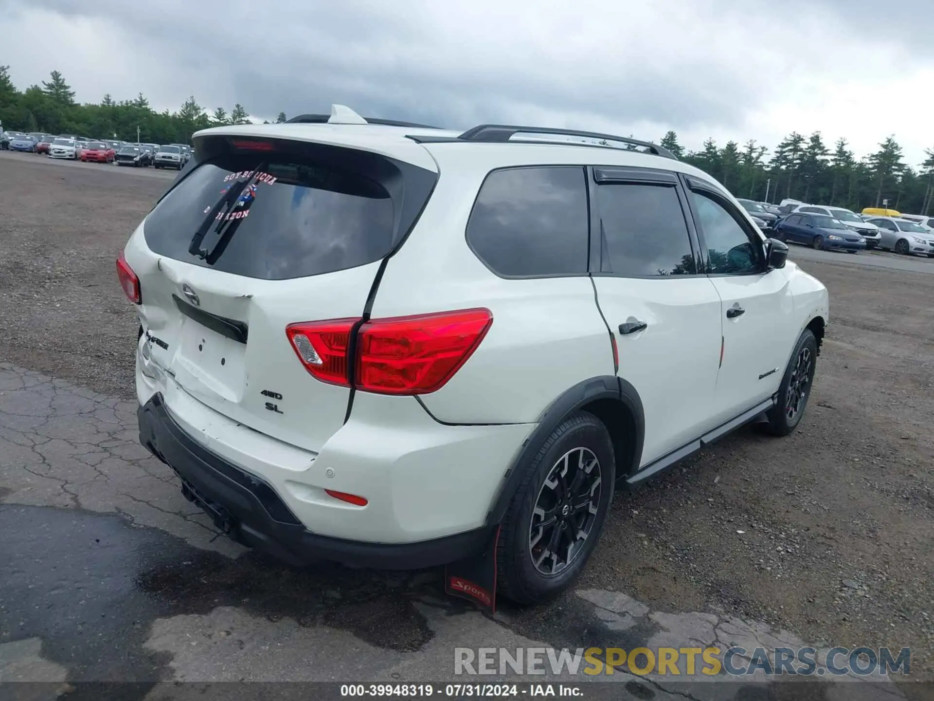 4 fotografías del automóvil dañado 5N1DR2CM6LC599776 NISSAN PATHFINDER 2020